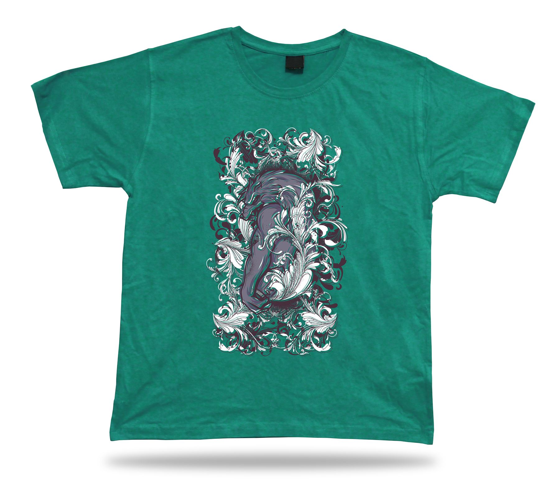 Werewolf Monster Floral design dark stylish vector birthday gift apparel tee - Picture 4 of 8