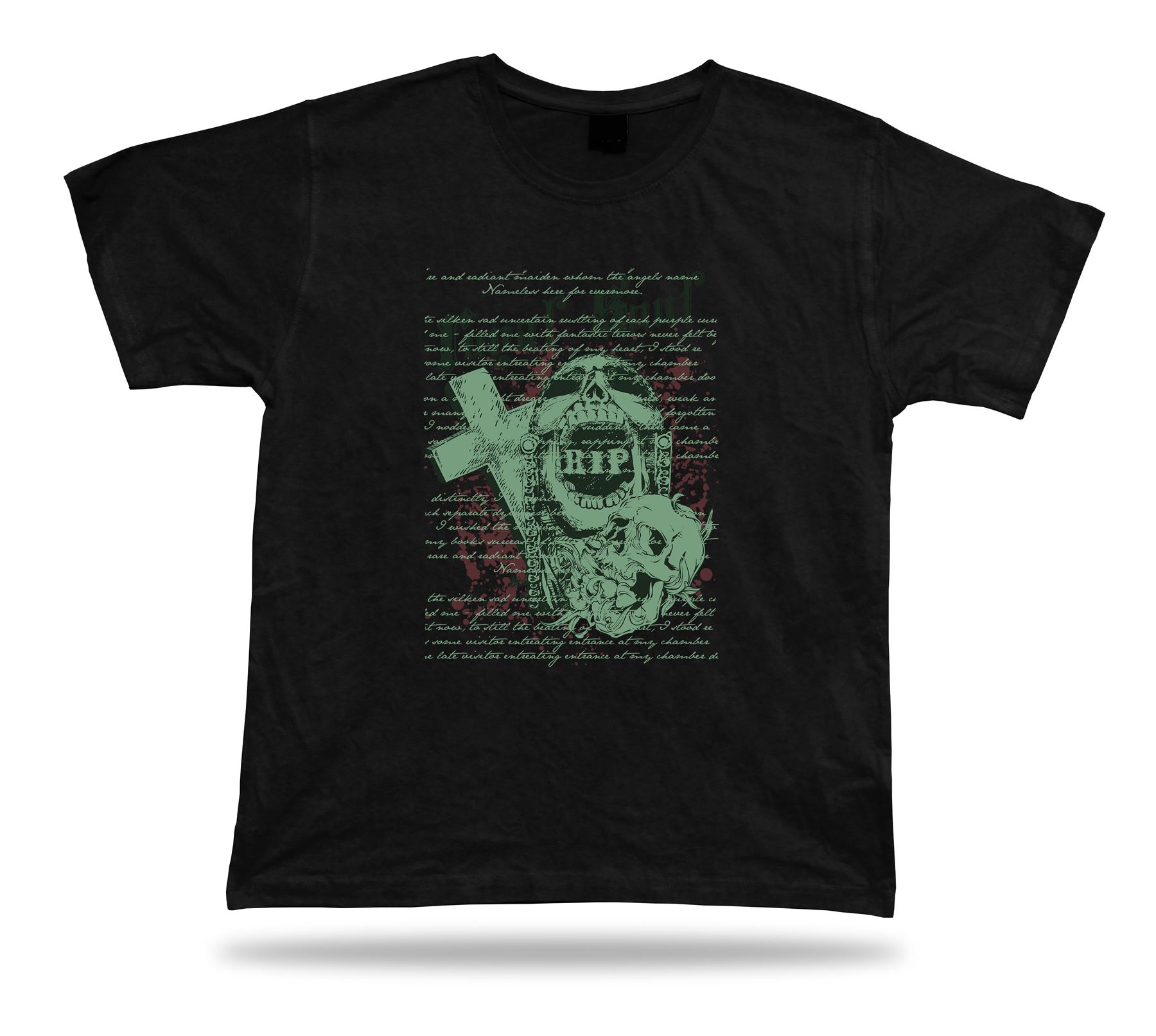 Tshirt Tee Shirt Birthday Gift Idea Royal Soul Script Gothic Graveyard Emblam - Picture 2 of 8