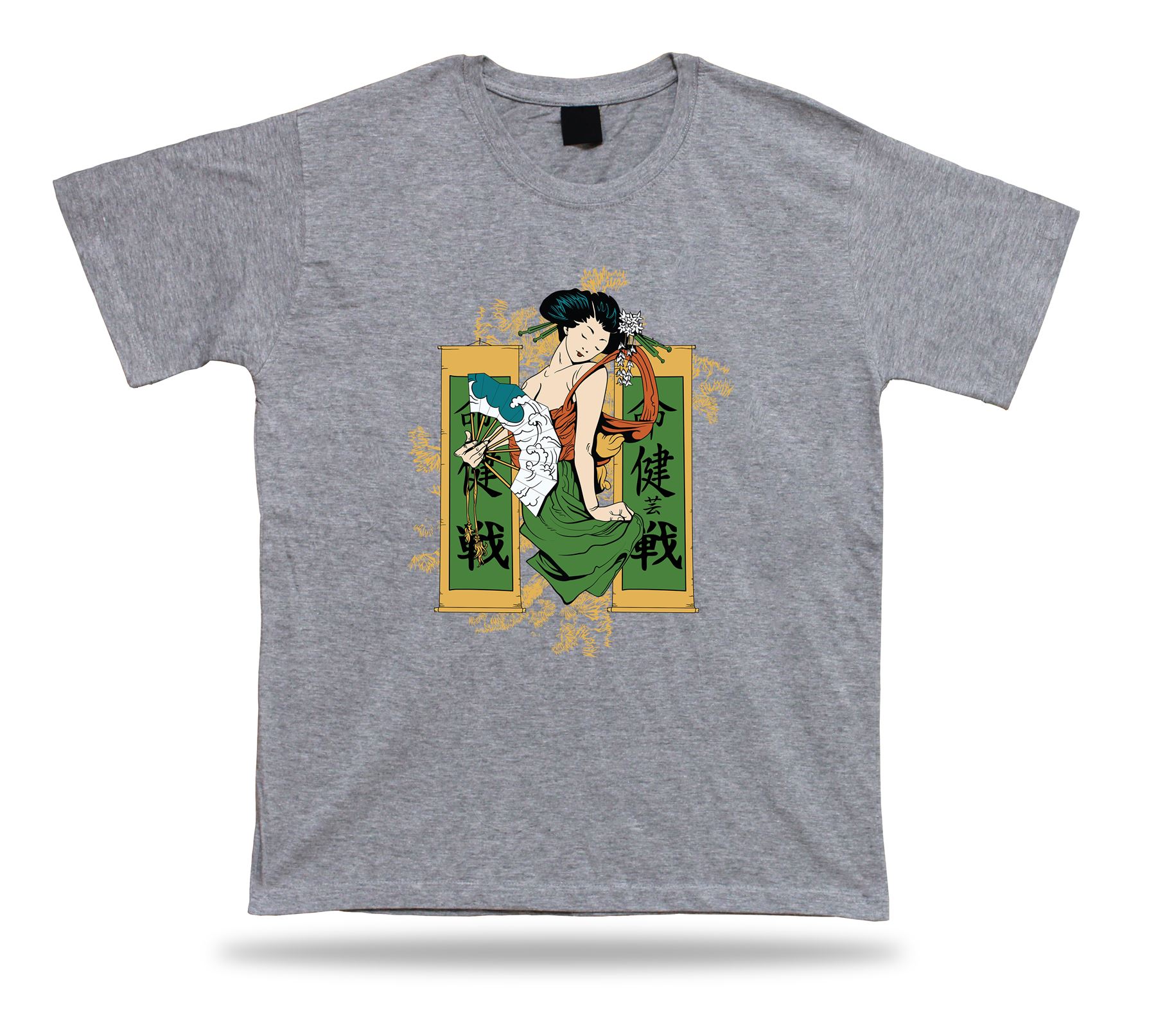 Japonesa Dacing Giesha Impresionante Moderno Estilo Camiseta Diseño Cumpleaños Regalo - Imagen 5 de 8