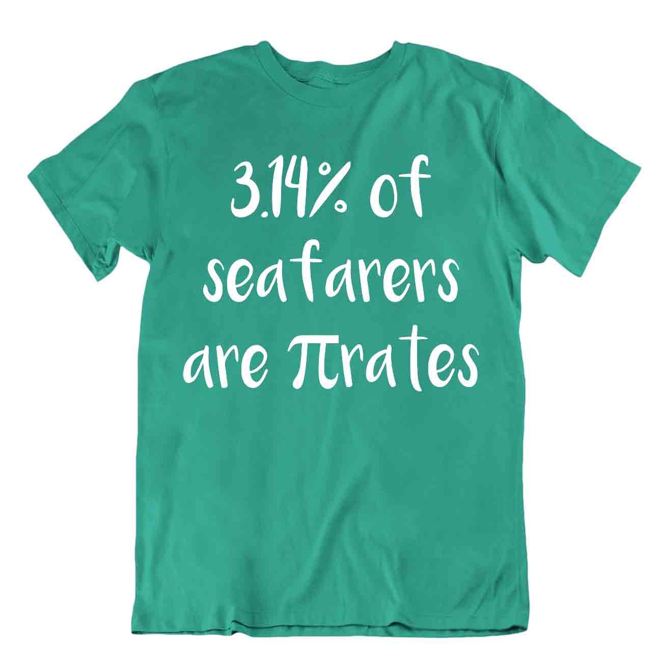 T-shirt maglietta nerd 3,14% dei marittimi sono tassi Pi matematica scherzo sarcastico - Foto 4 di 8