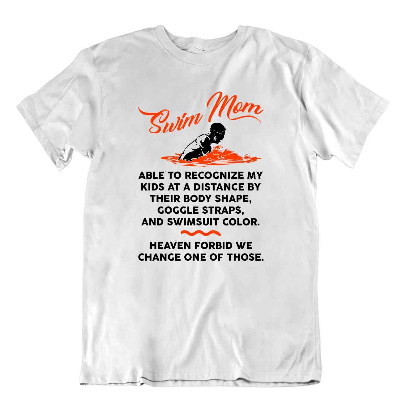 T-shirt mamma nuoto paradiso maglietta sportiva rilassante maglietta casual - Foto 8 di 8