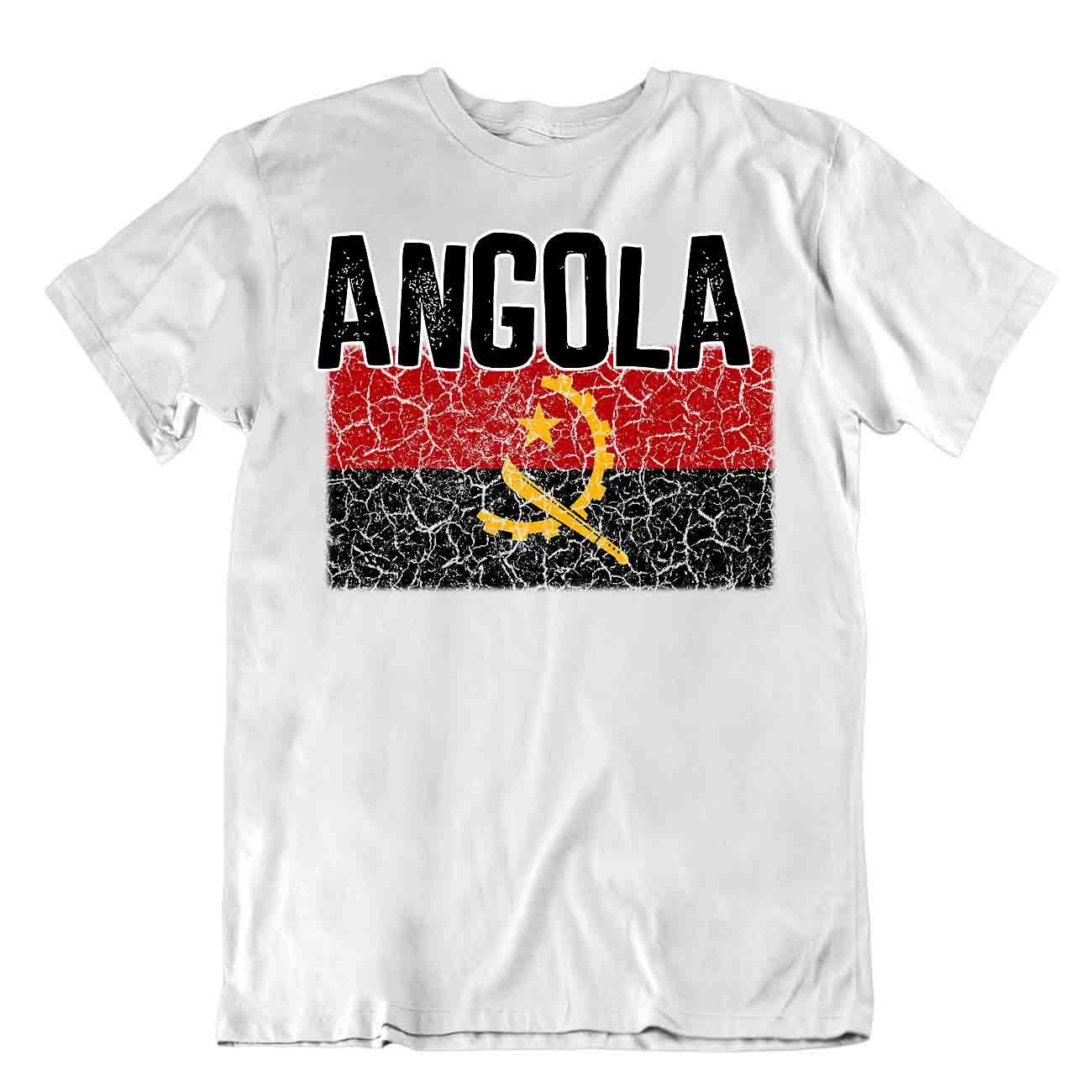 Camiseta Bandera Angola Moda Country Souvenir Regalo Camiseta Logotipo del Orgullo - Imagen 8 de 8