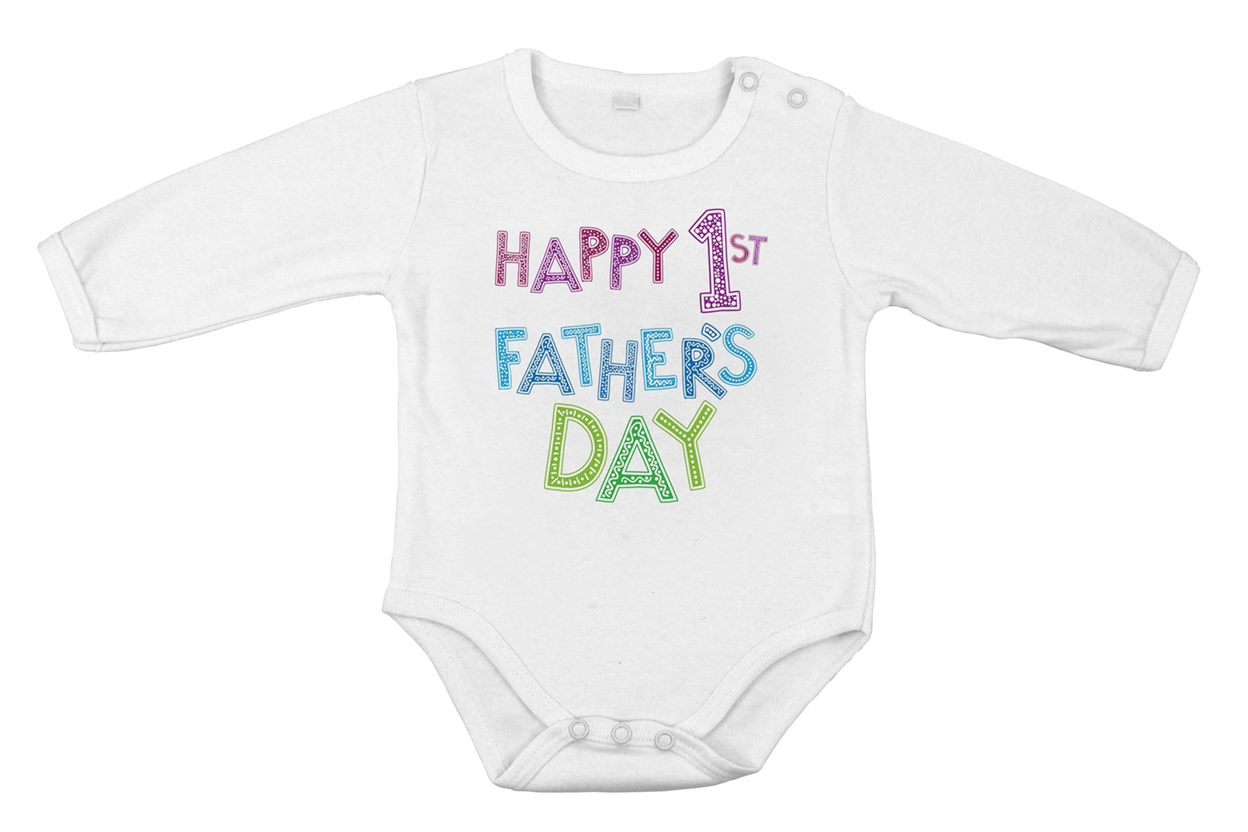 Babygrow happy primer día de los padres Mono Recién nacido bebé especial Ducha regalo - Imagen 2 de 5