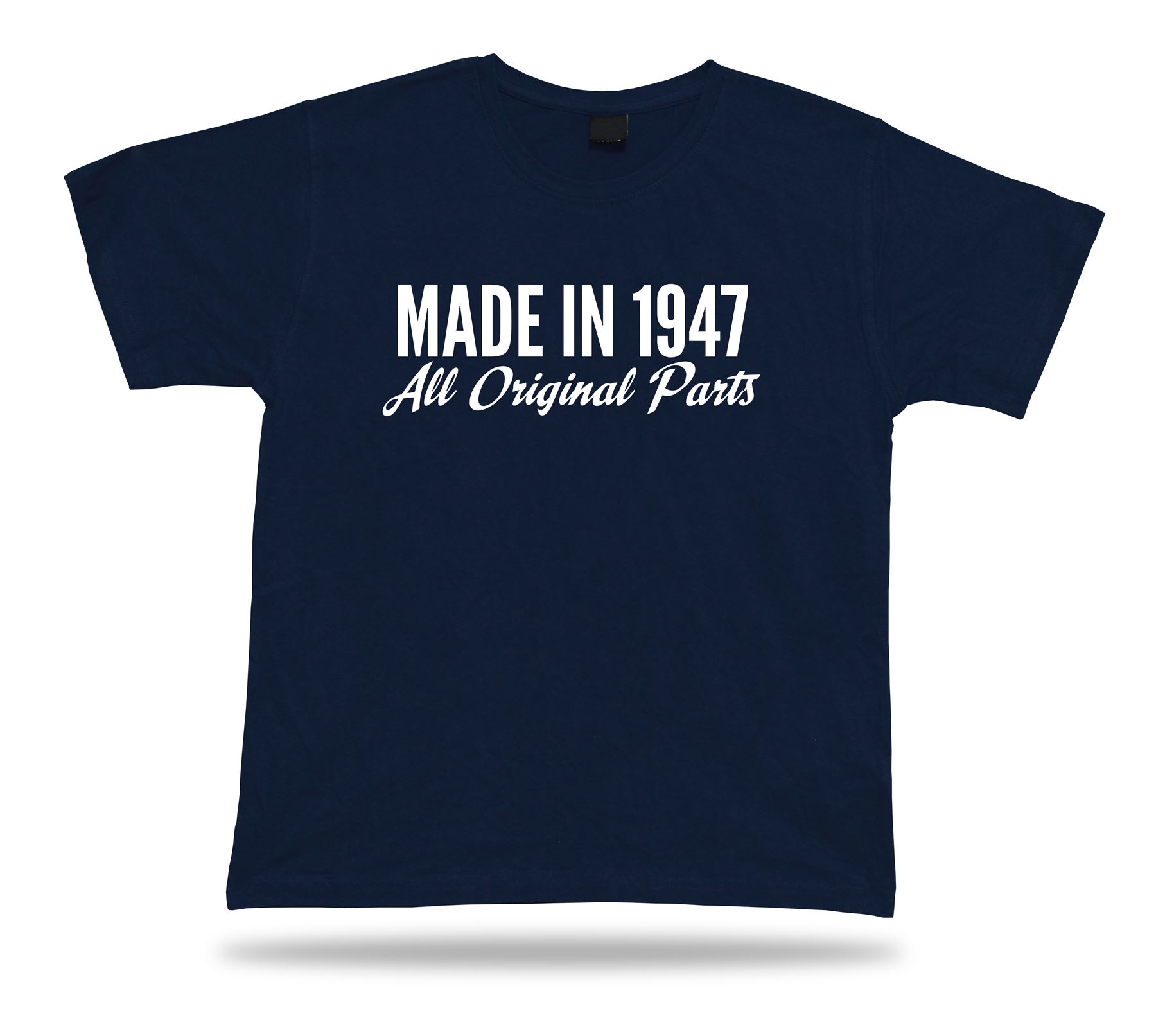 Printed T shirt tee Made in 1947 happy birthday present gift idea original - Picture 6 of 8