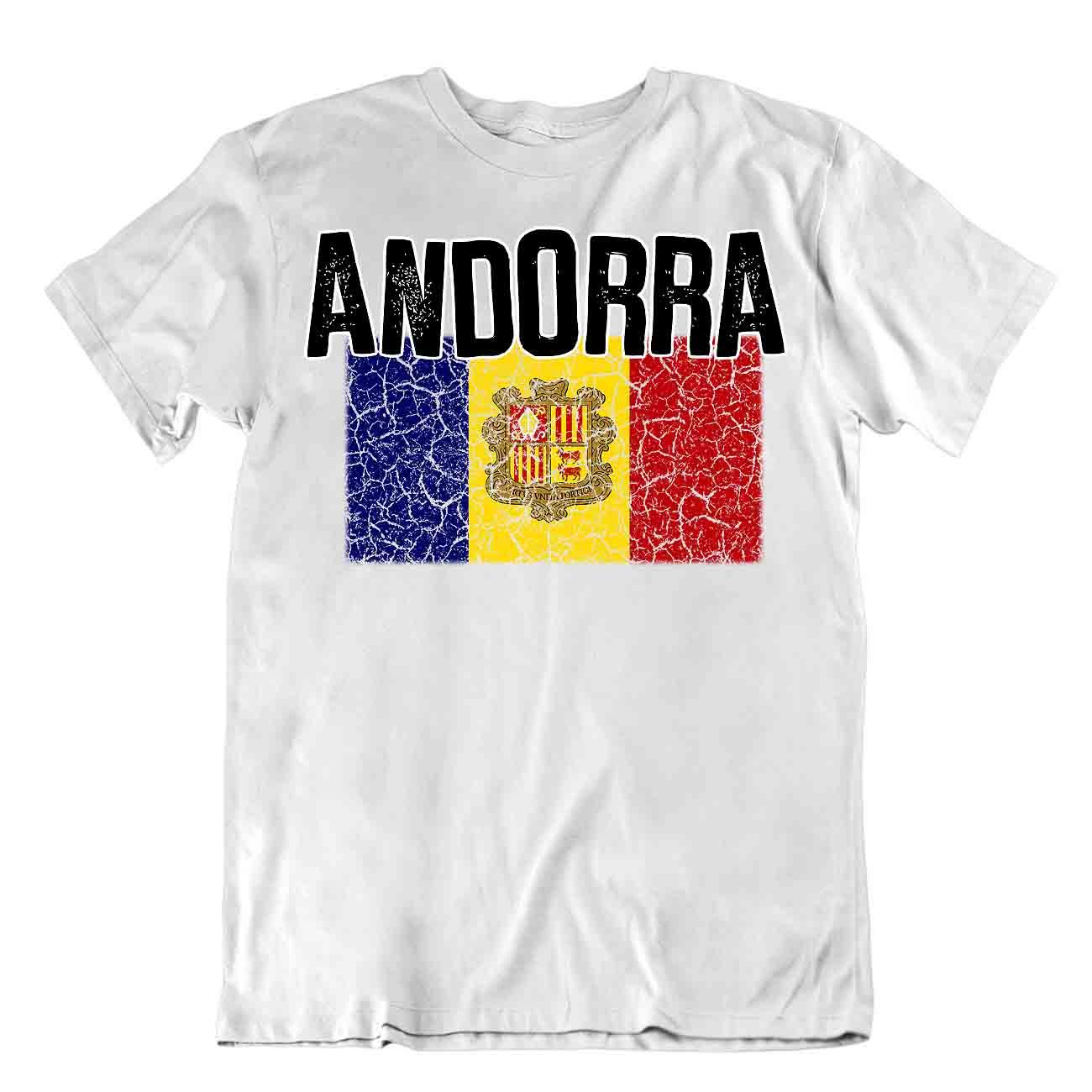 Flagge T-Shirt Andorra Mode Land Souvenir Geschenk T-Shirt Stolz Logo - Bild 8 von 8