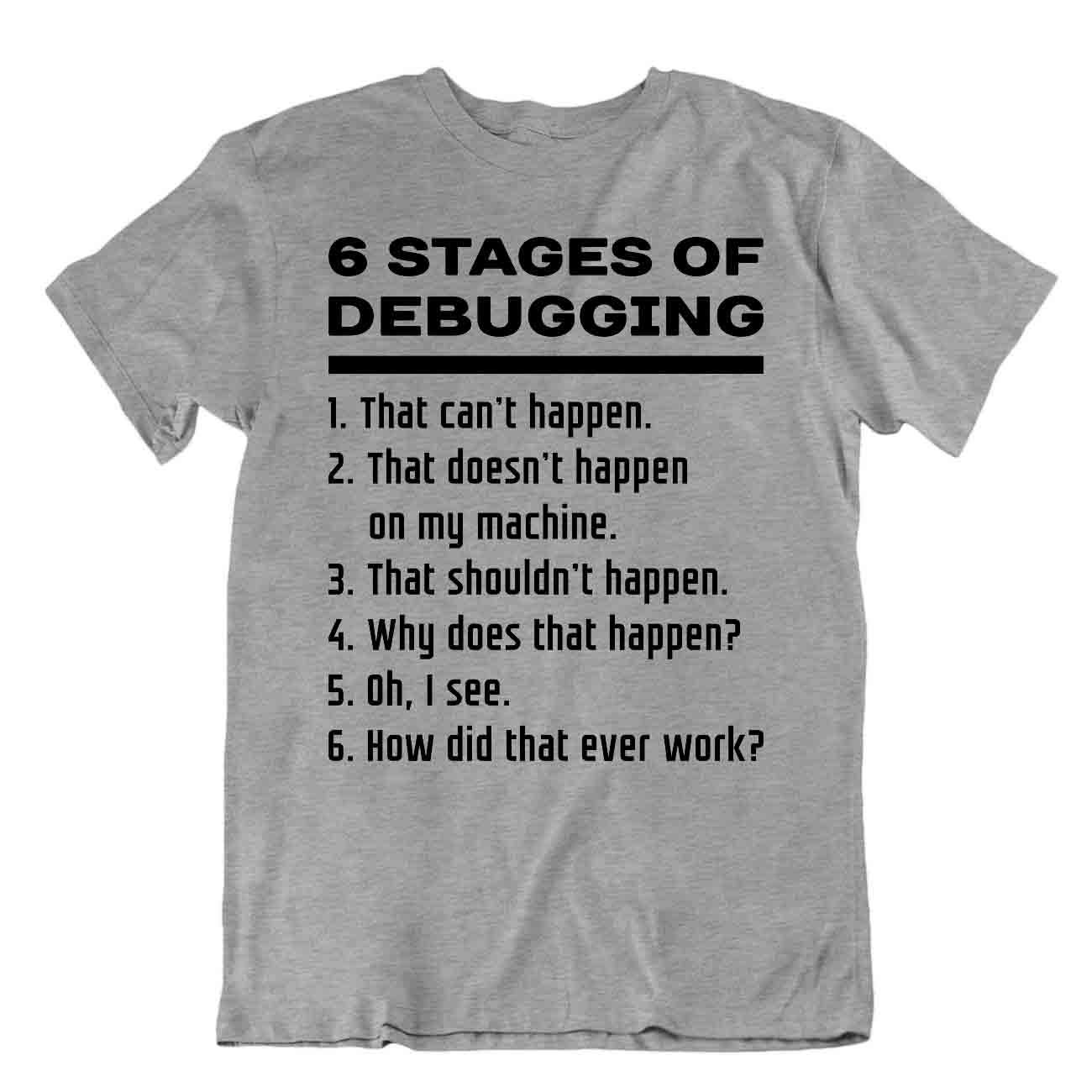 T-Shirt Debugging Programmierer Humor T-Shirt Coder T-Shirt bestes Geschenk - Bild 5 von 8