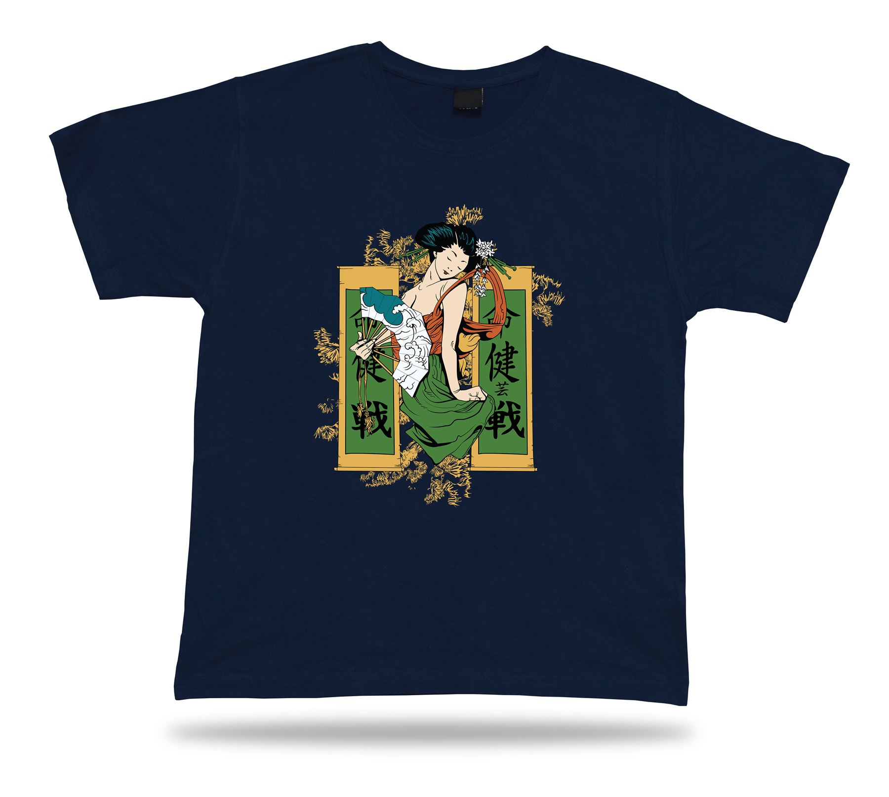 Japonesa Dacing Giesha Impresionante Moderno Estilo Camiseta Diseño Cumpleaños Regalo - Imagen 6 de 8