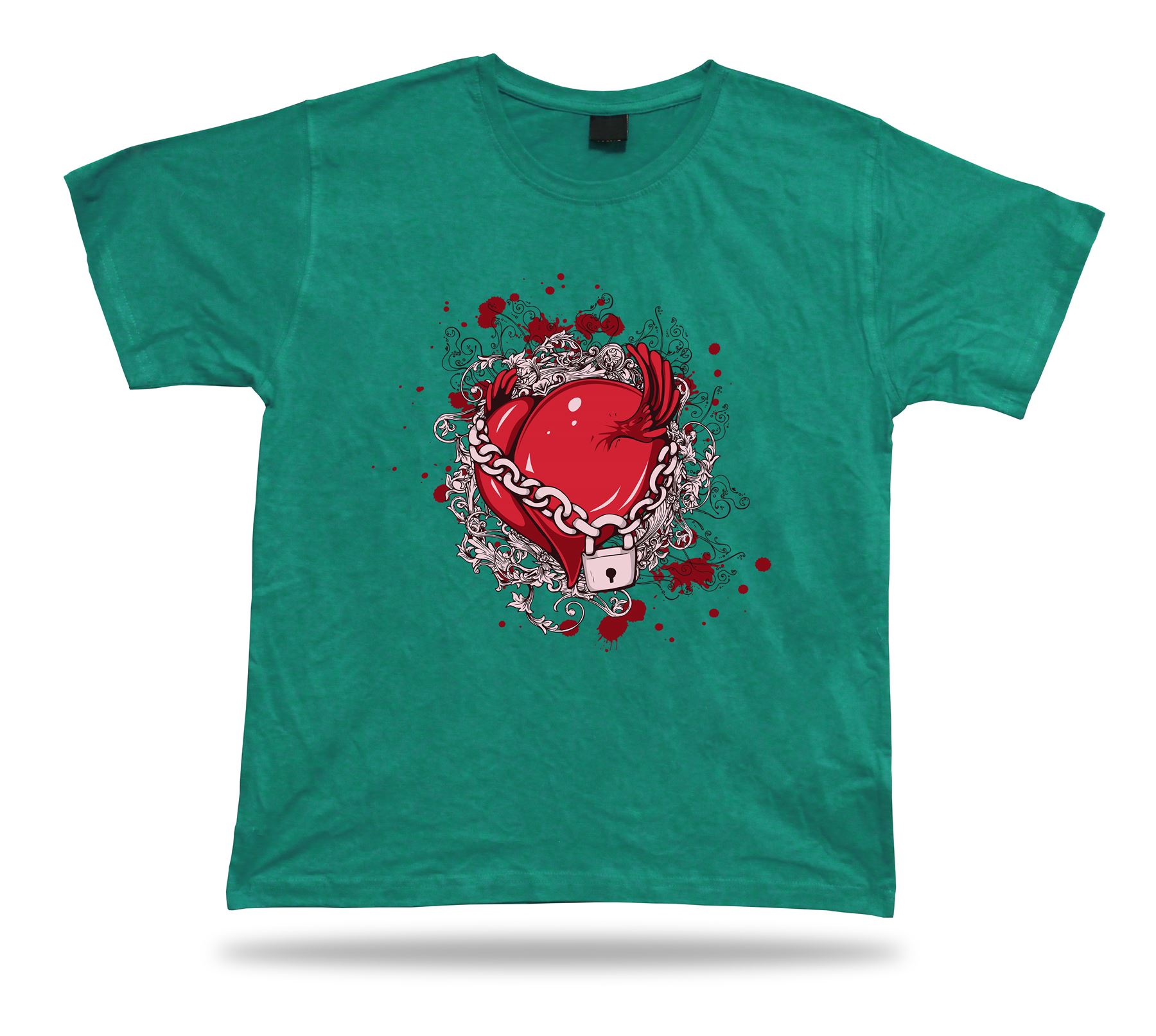 Heart Key Love best awesome Friendship unisex T-shirt Tee special gift textile