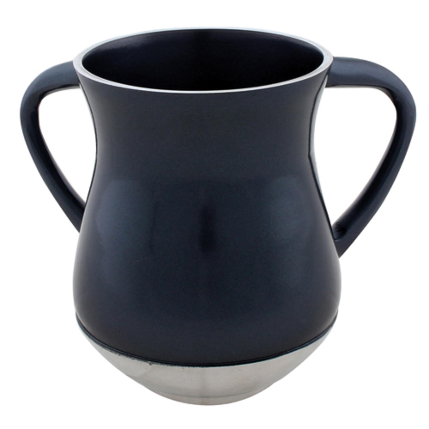 Lujosa taza de lavado de manos Shabat aluminio santo estilo NETILAT YADAYIM - Imagen 6 de 9