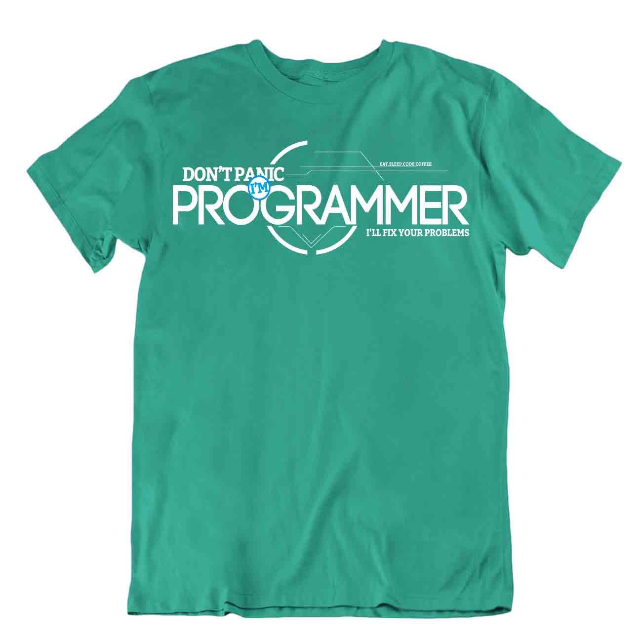 Panique Programmeur T-Shirt Codeur Vie Tee Ordinateur Tshirt Cadeau Chemise - Picture 4 of 8