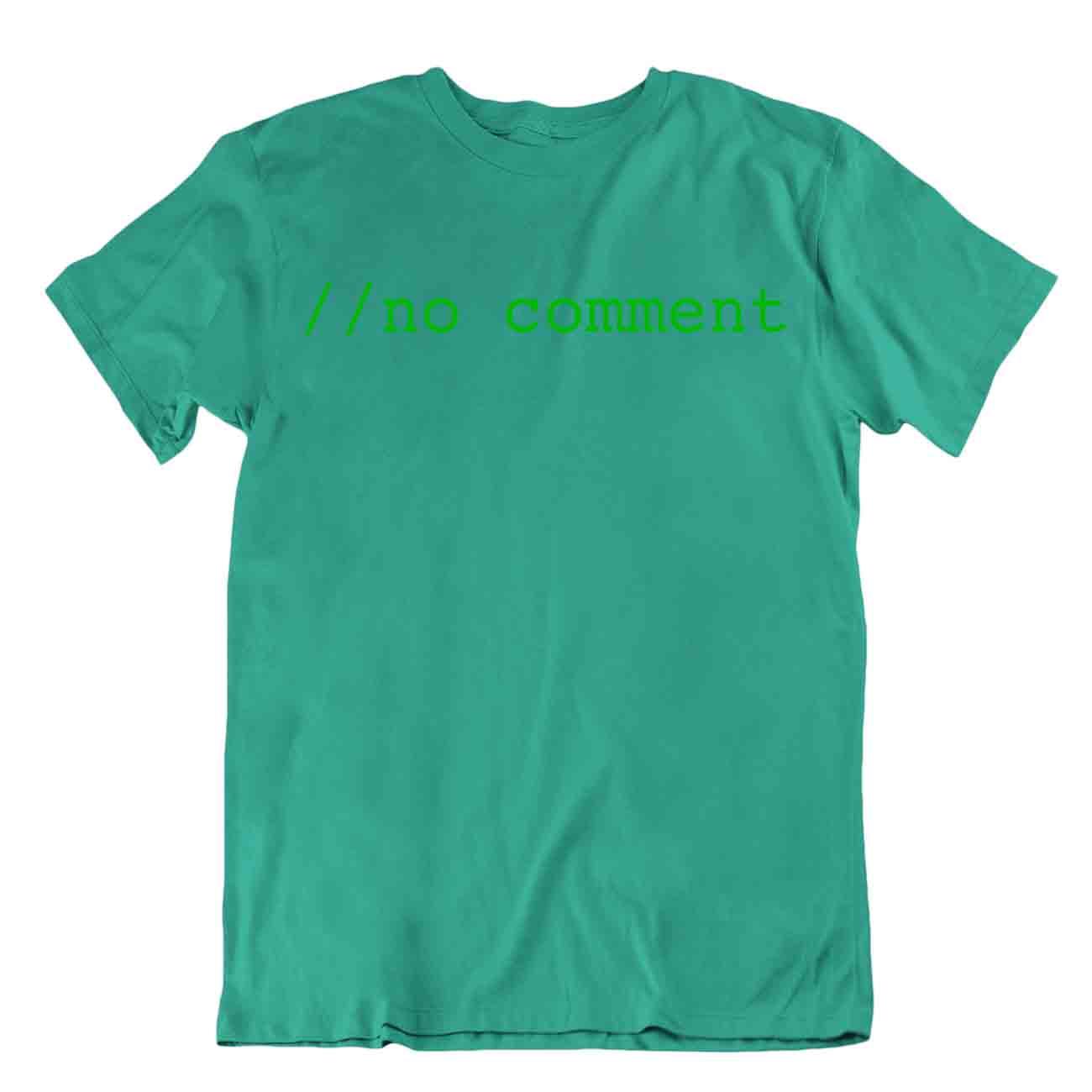 No Comment Code T-Shirt Programmierer Shirt einzigartiges Design Tee Shirt - Bild 4 von 8