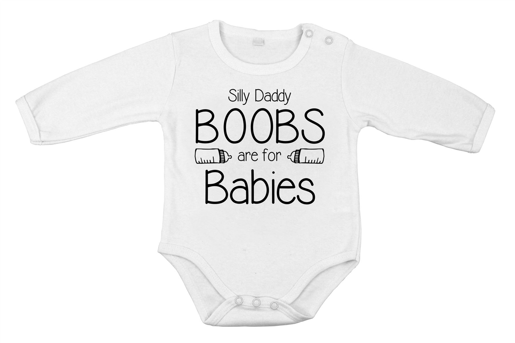 Baby boobs are for babies Bodysuit Romper Newborn infant special Shower gift - Picture 2 of 5
