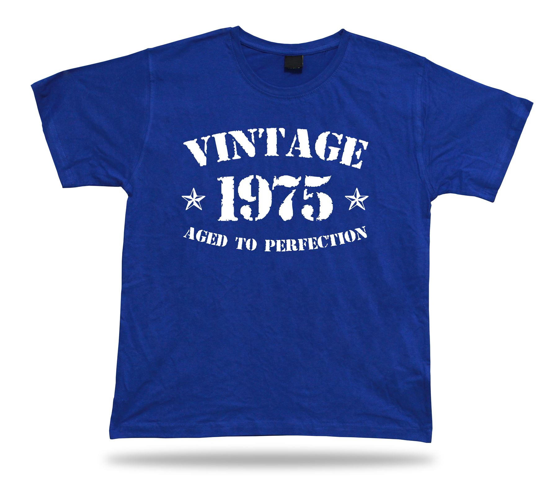 Bedruckte T-Shirt Abschlag Jahrgang 1975 gealtert Perfektion Geschenk Geburtstag - Bild 3 von 8