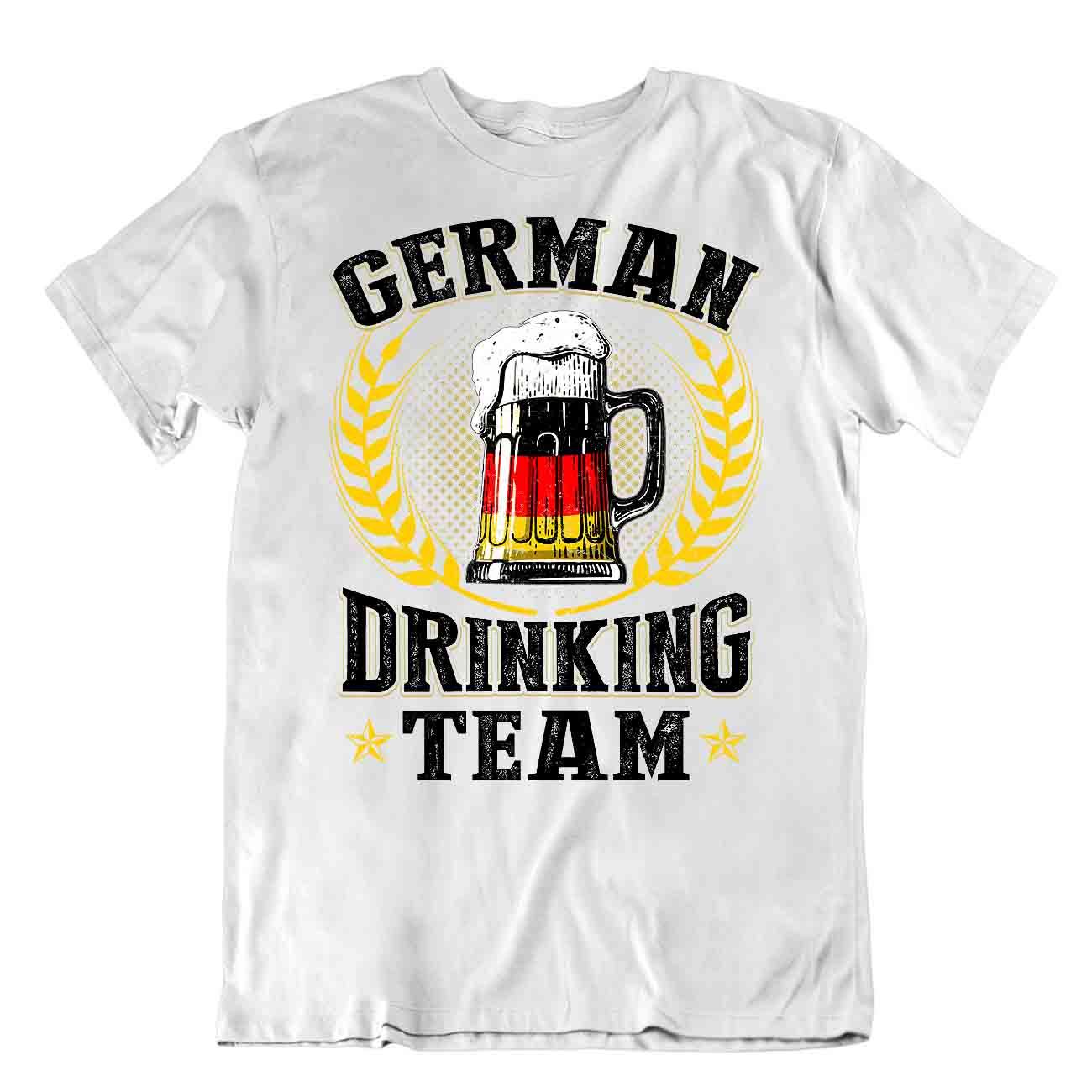 German Beer Drinking Team T-SHIRT Awesome beer color Glass TEE T cheers SHIRT - Picture 8 of 8
