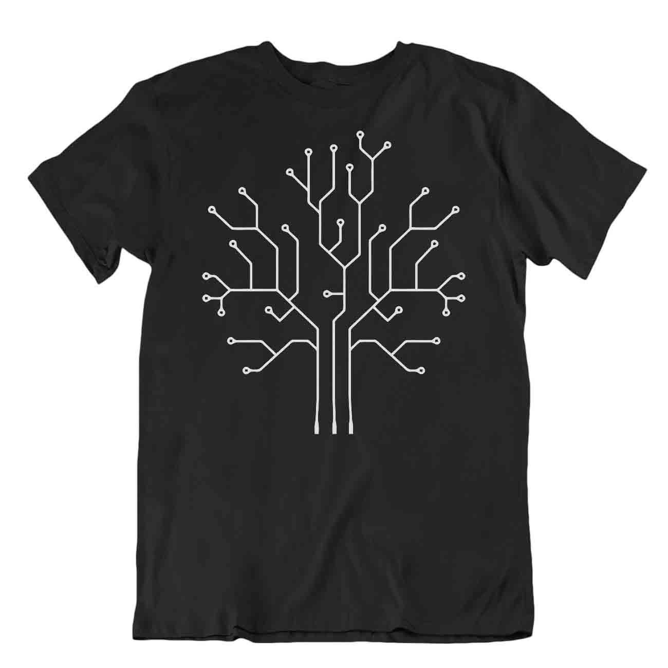 Binary Tree Design Tshirt Programmer T-Shirt Unique Birthday Tee Funny Shirt - Picture 2 of 8