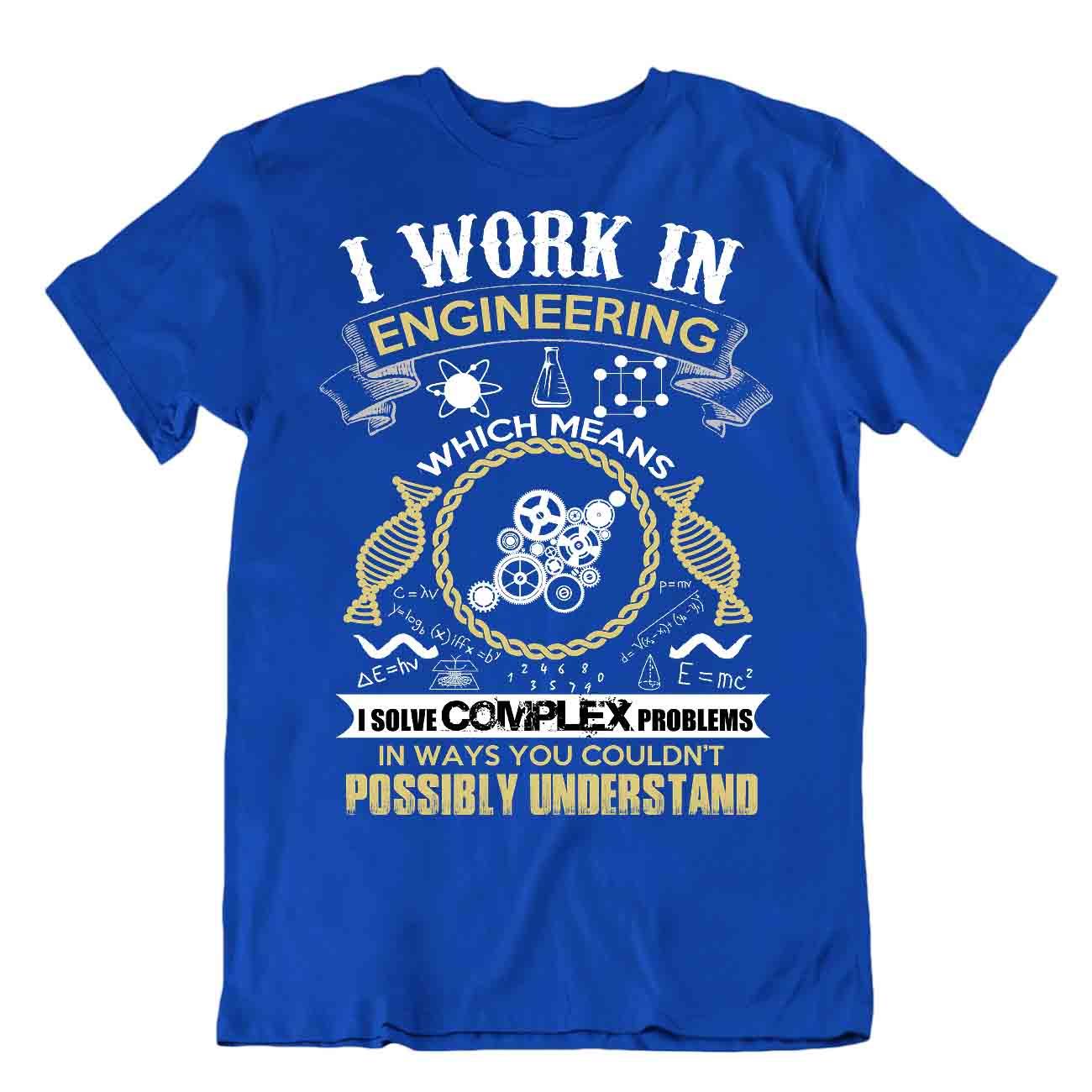 T-Shirt Engineering Awesome Retro Retro Lehrer Witz - Bild 3 von 8