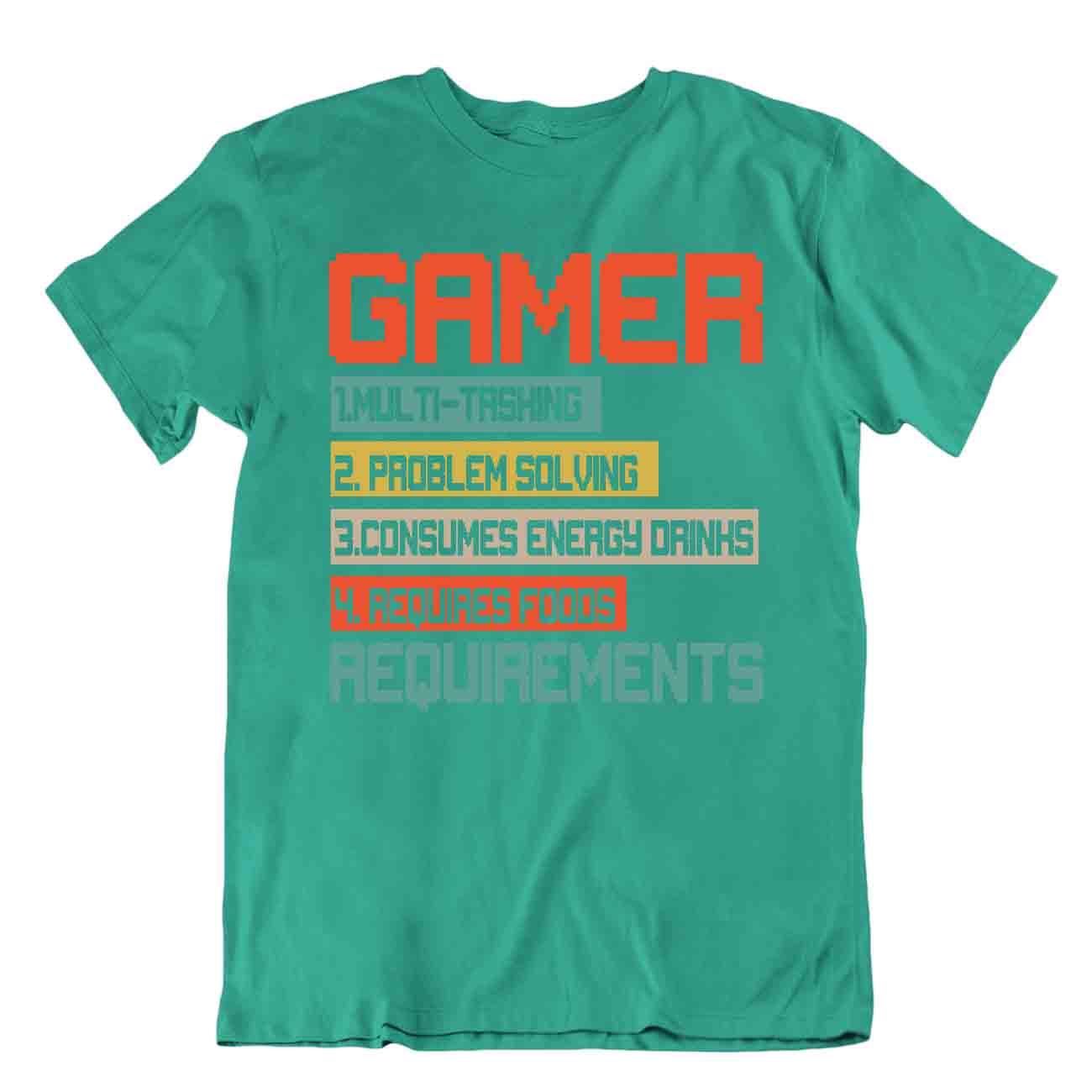 Camiseta Gamer Definición Requisitos Humor Camisa Novedad Ciencia Camiseta - Imagen 4 de 8