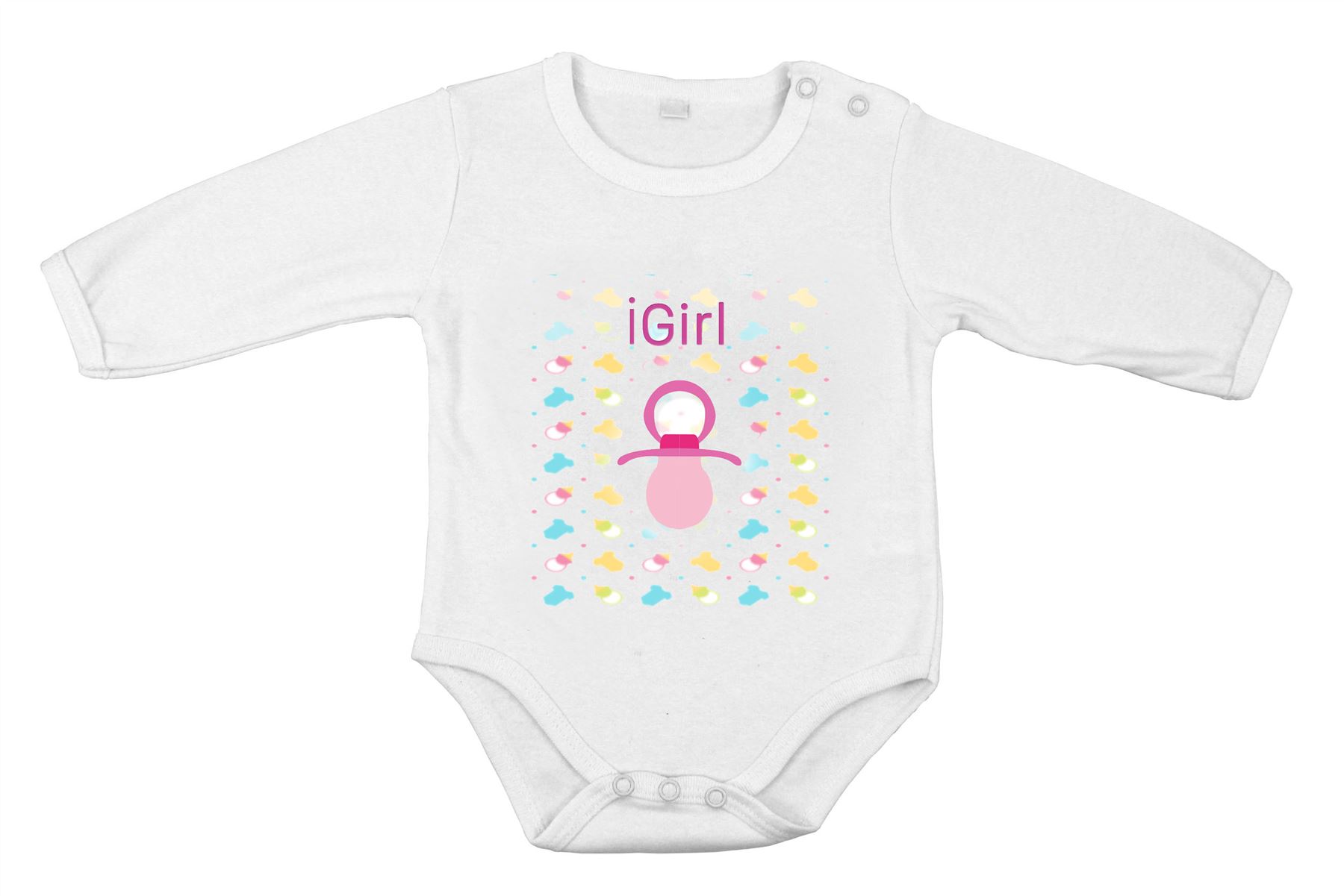 Babygrow Mono Ducha Ropa Body Chupete i-Girl Estampado Genial - Imagen 2 de 3