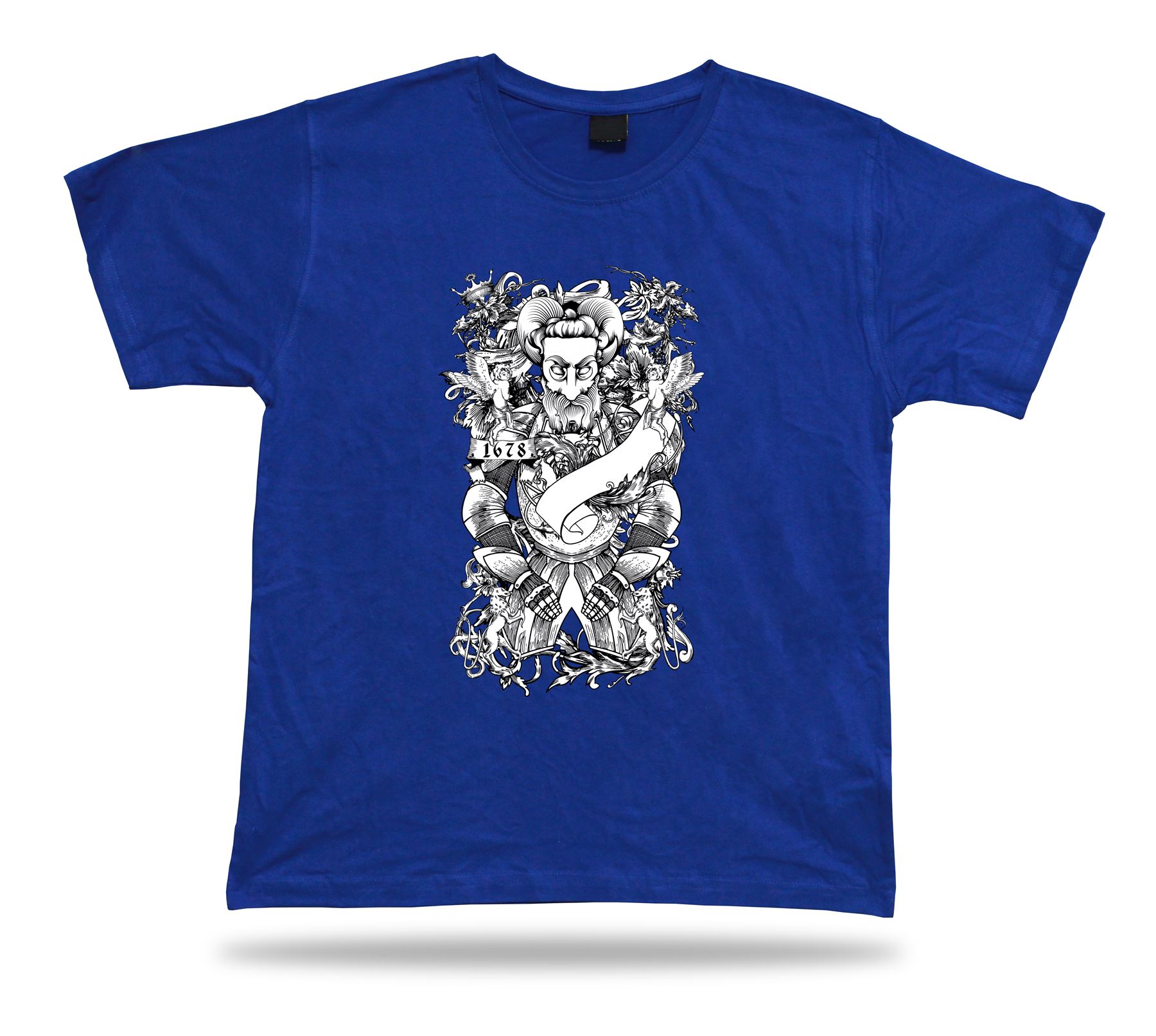 Camiseta Mitológica Caballero Floral Tee Awecome Vector Diseño Moderno Regalo - Imagen 3 de 8