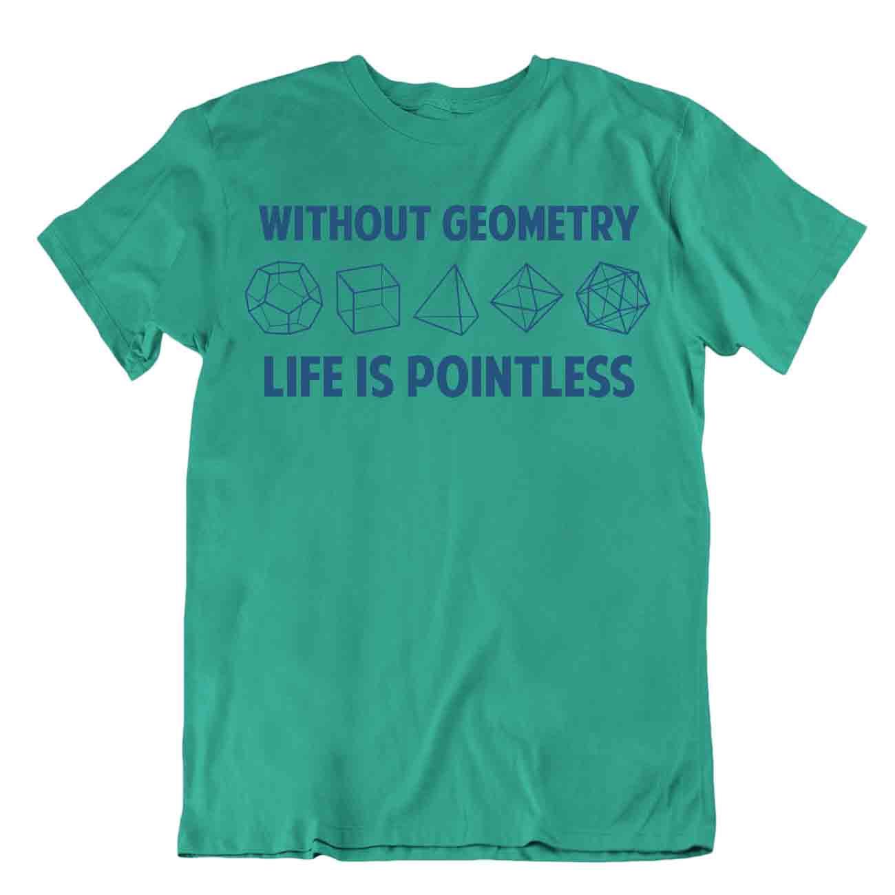 Sans La Géométrie La Vie Est Inutile Tshirt Science Fiction Humour Tee Pun Shirt - Imagen 4 de 8