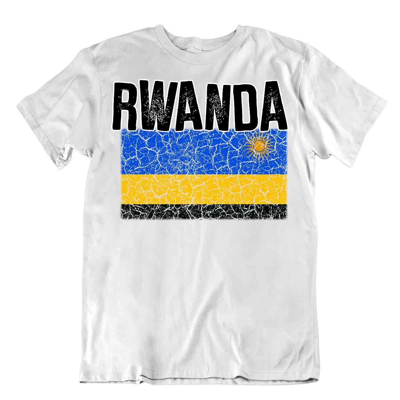 T-shirt bandiera Ruanda moda country souvenir regalo maglietta logo orgoglio - Foto 8 di 8