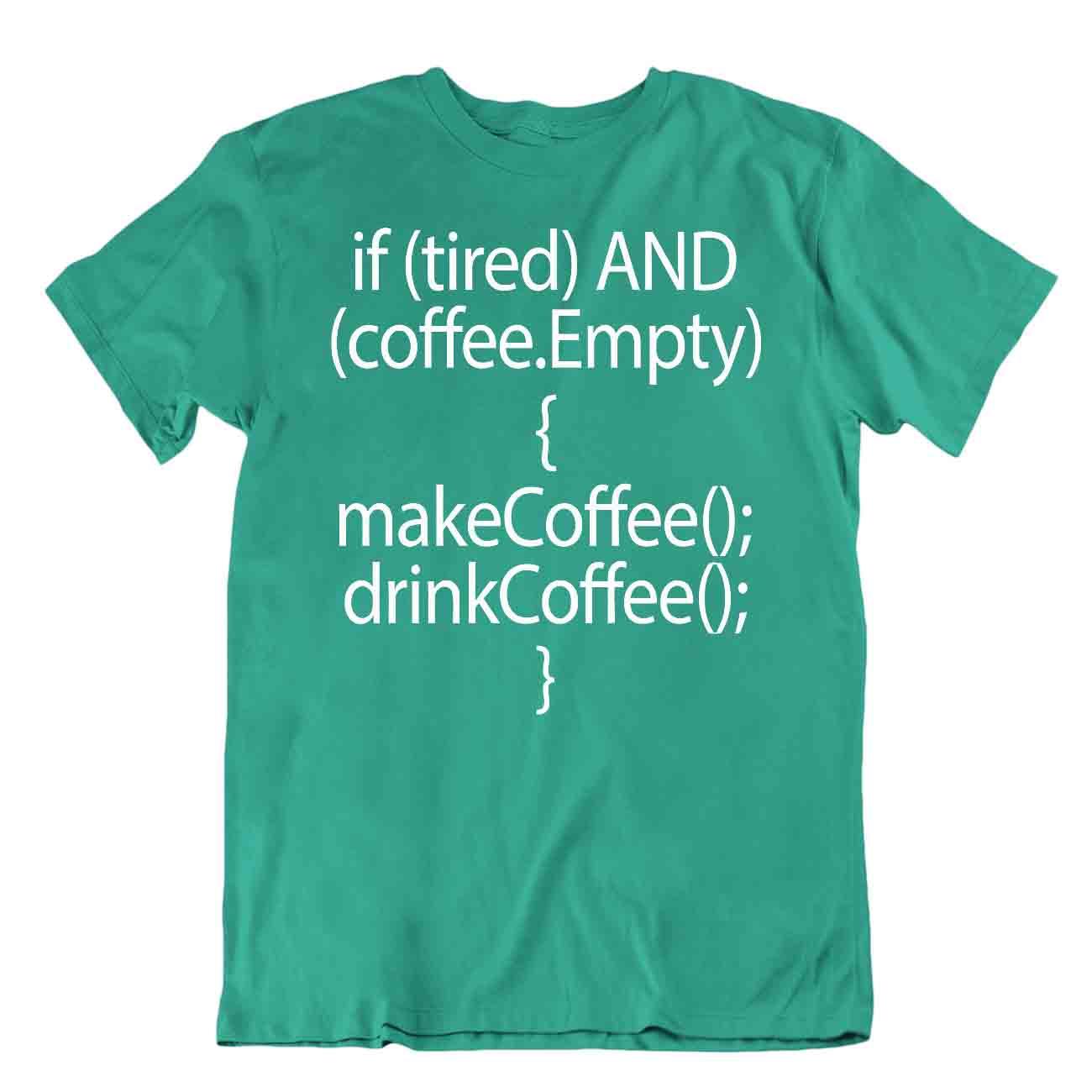Make Dring Coffee Tshirt Code Tee Programmer T-SHIRT Computer SHIRT - Picture 4 of 8