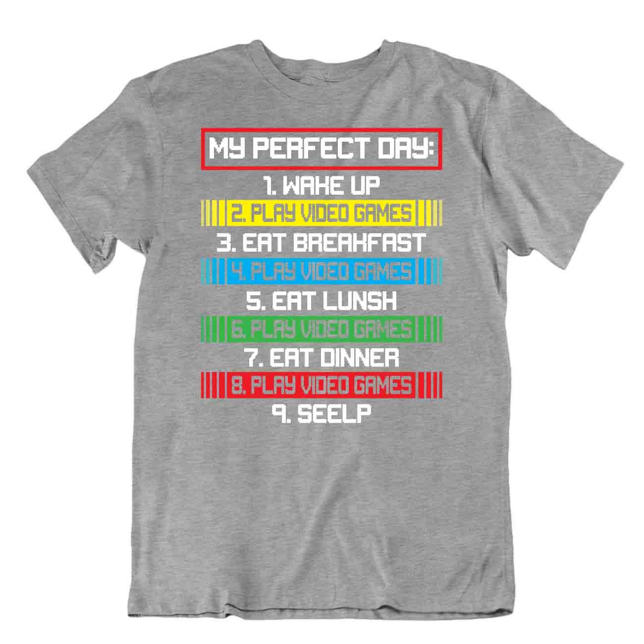 Camiseta Gamer Perfect Day Novedad Ciencia Camiseta Juego - Imagen 5 de 8