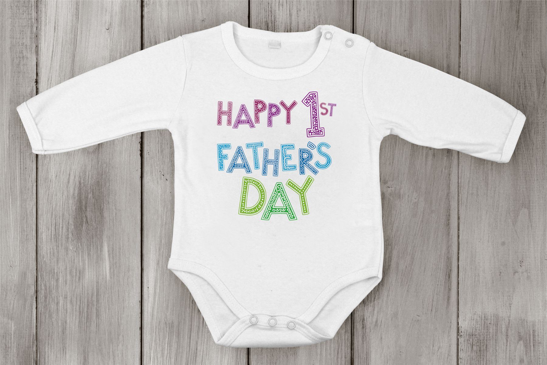 Babygrow happy primer día de los padres Mono Recién nacido bebé especial Ducha regalo - Imagen 3 de 5