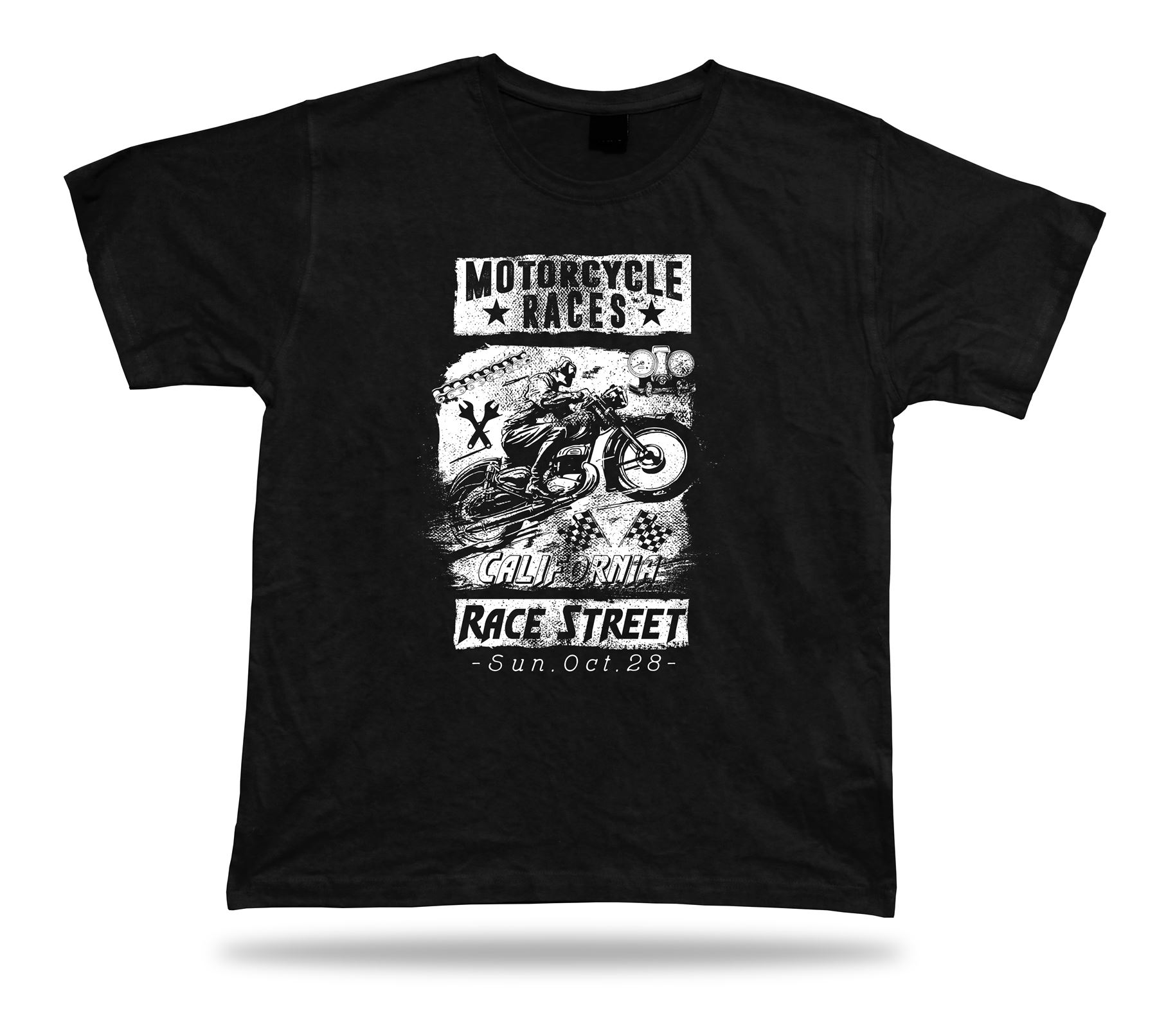 Tshirt Tee Shirt Geburtstag Geschenkidee Motorrad Straßenrennen California Sport Bike - Bild 2 von 8