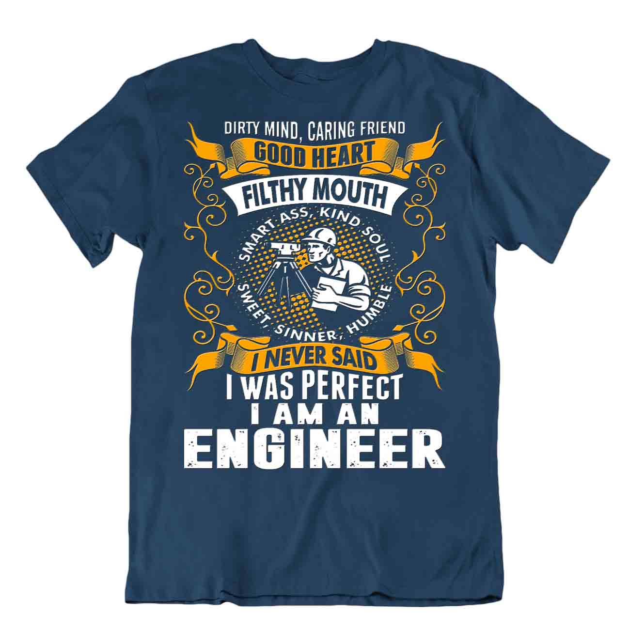 Perfect Engineer T-Shirt Stylish Design Shirt Originator Tee - Bild 6 von 8