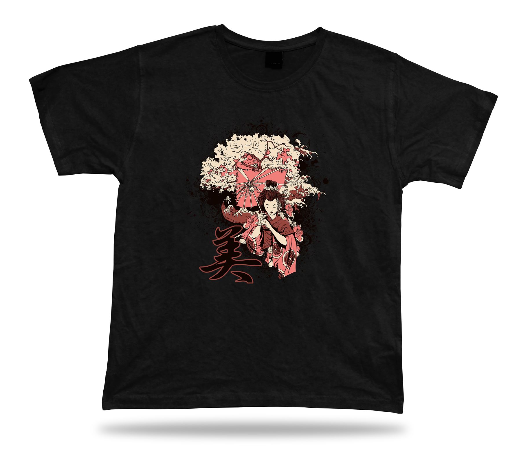 Camiseta Geisha Diseño Arte Camiseta Cumpleaños Idea Regalo Informal Elegante Tallas Charmall - Imagen 2 de 8