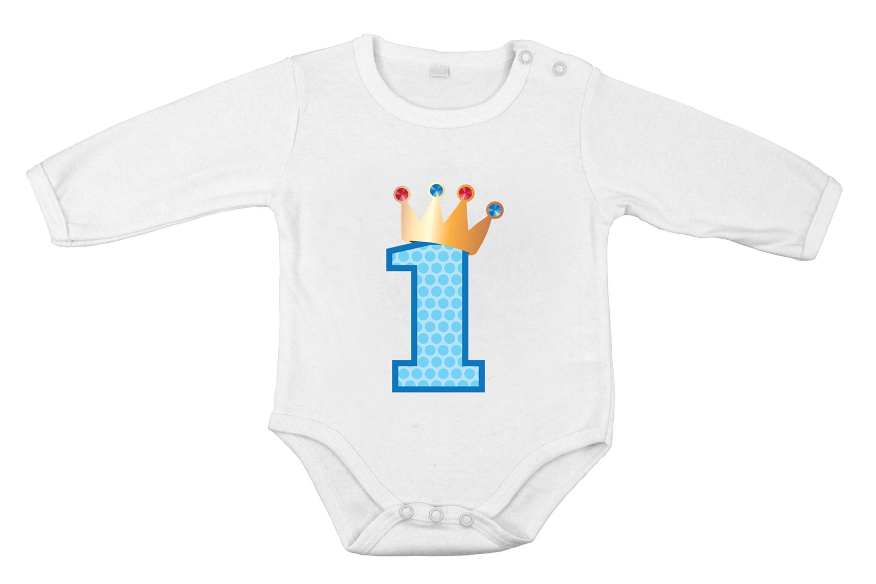 Erster Geburtstag Strampler Baumwolle Junge Neugeborene Strampler Prinzessin Dusche Einteiler - Bild 2 von 5