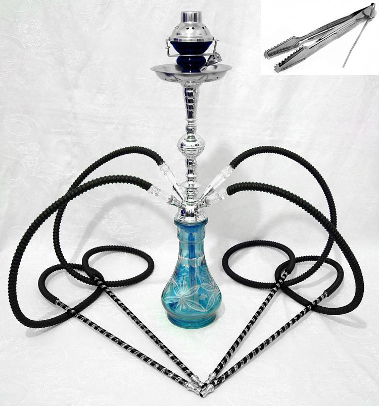 4 hose Blue Crash hookah sale wholesale best buy purchase cheap cool