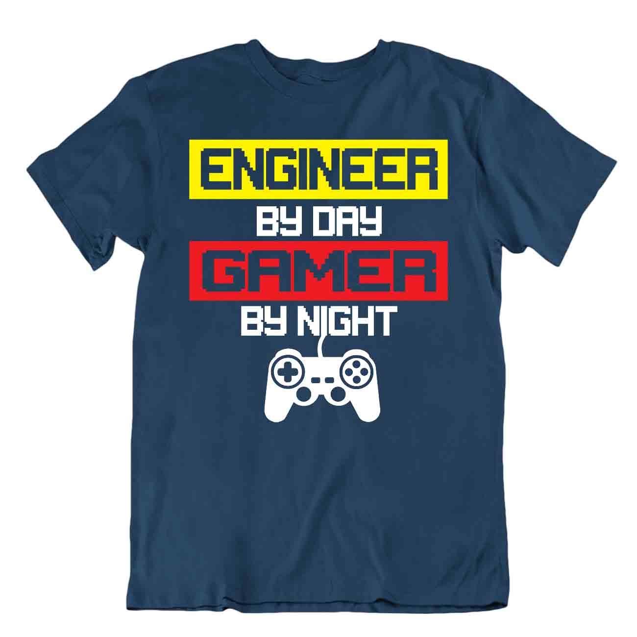 Camiseta Gamer By Day And Night Born Gamer Camiseta Divertida Broma - Imagen 6 de 8