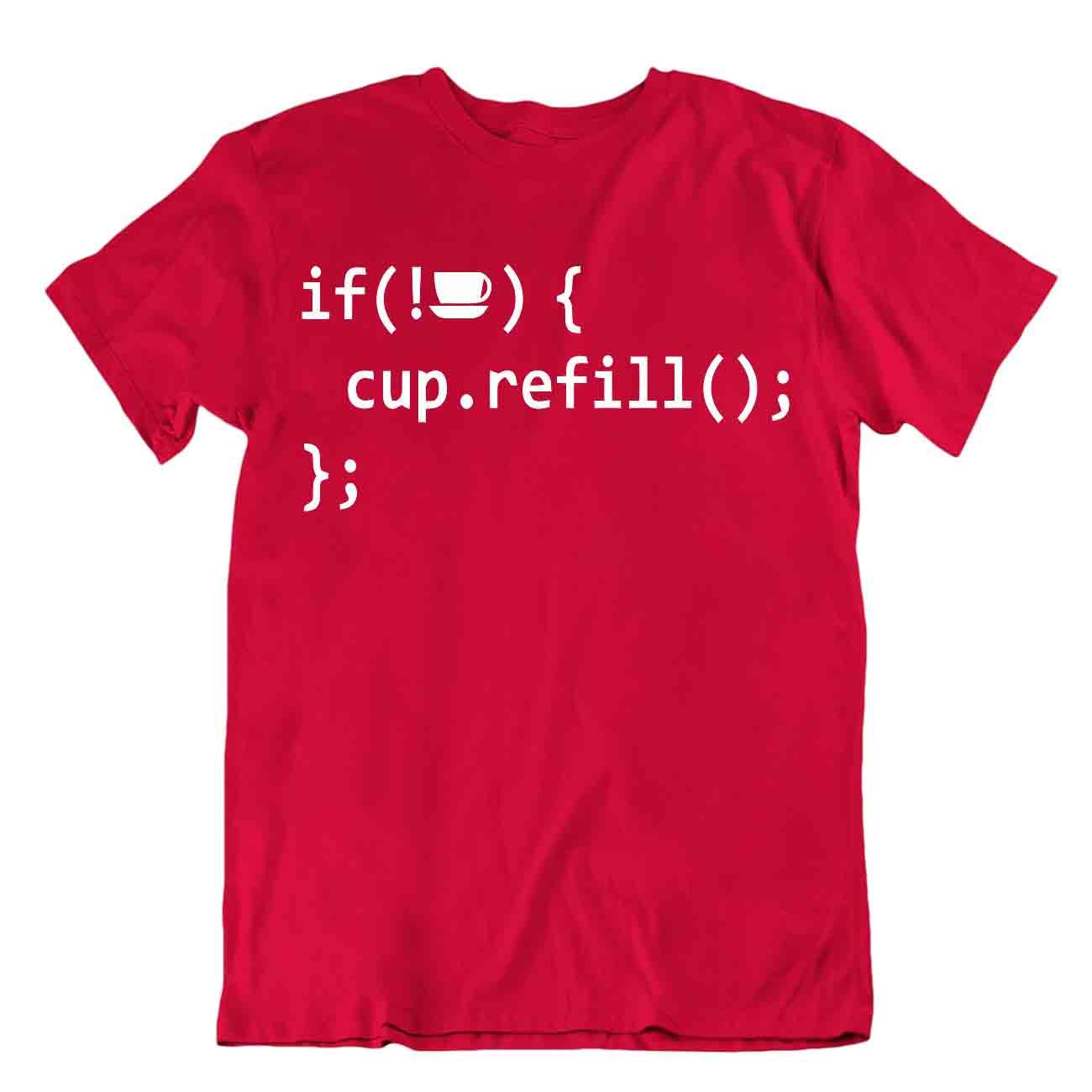 Llop Coffe Cup Recharge Tee Programmeur Langage Informatique T Chemise Génial - Picture 7 of 8