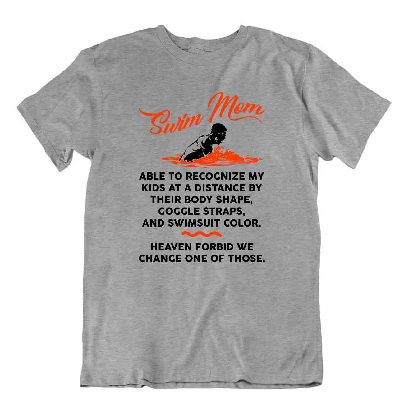 T-shirt mamma nuoto paradiso maglietta sportiva rilassante maglietta casual - Foto 5 di 8