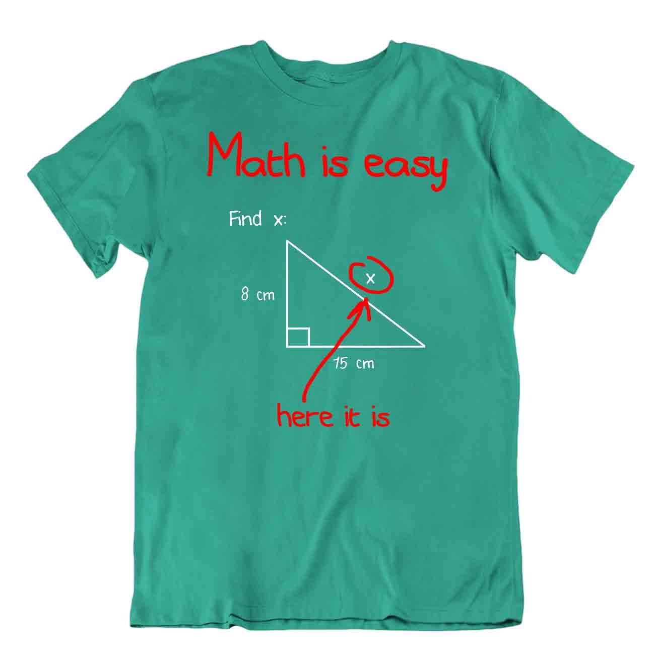 Math Is Easy Shirt Find The X Science Humor Joke T-shirt T - Foto 4 di 8