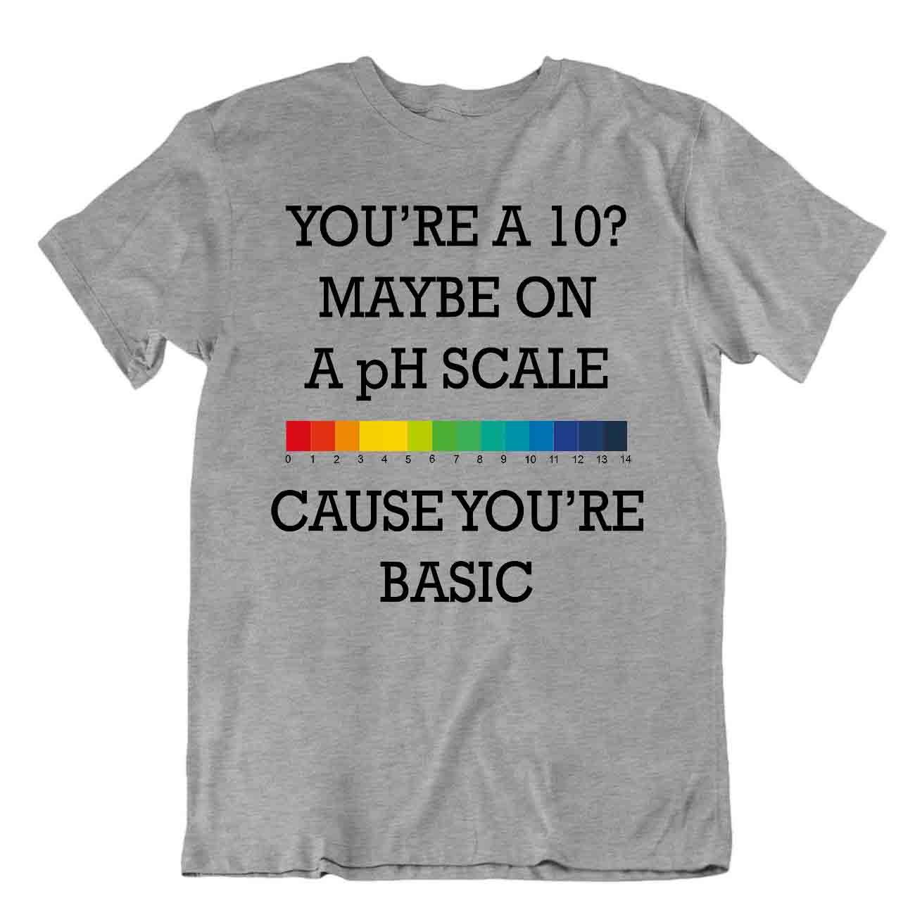 CAMISETA Escala de Ph Química Broma CAMISETA Divertida Bbf Amigo CAMISA Geek Maestro Colegio - Imagen 5 de 8