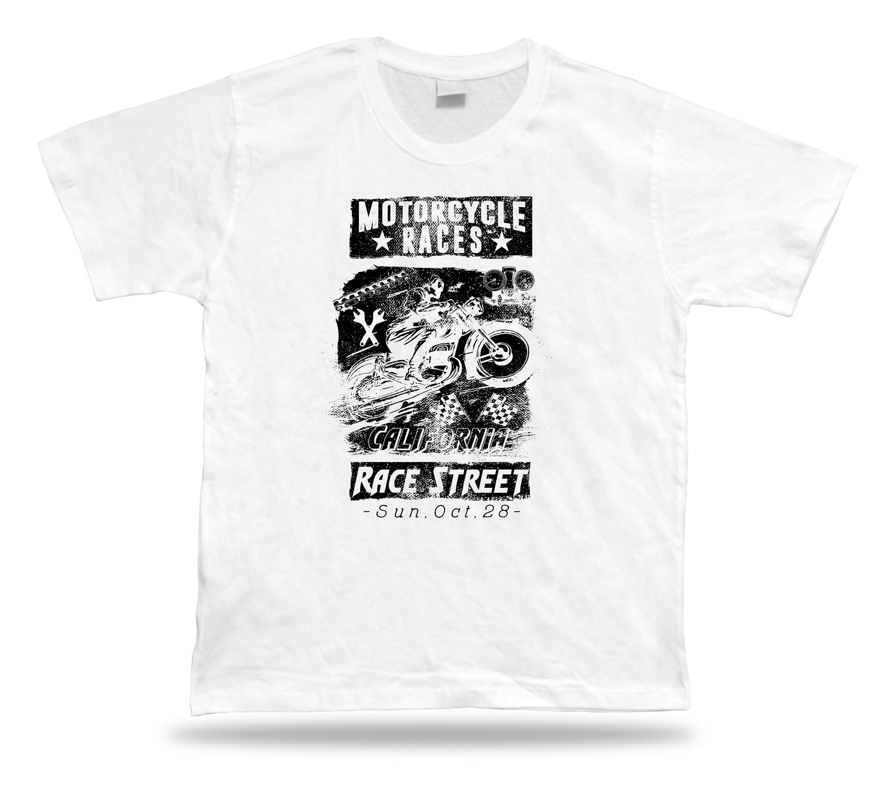 Tshirt Tee Shirt Geburtstag Geschenkidee Motorrad Straßenrennen California Sport Bike - Bild 8 von 8