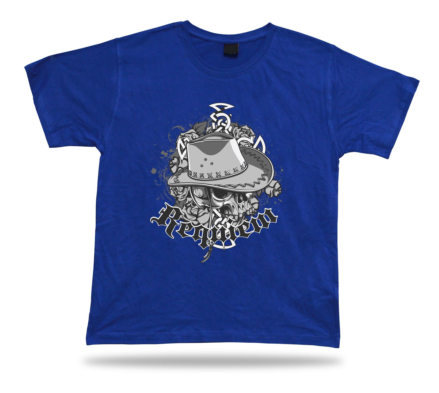 Requirem Cowboy Wilder Westen Totenkopf Humor T-Shirt Tee besondere Kleidung Cartoon Geschenk - Bild 3 von 8