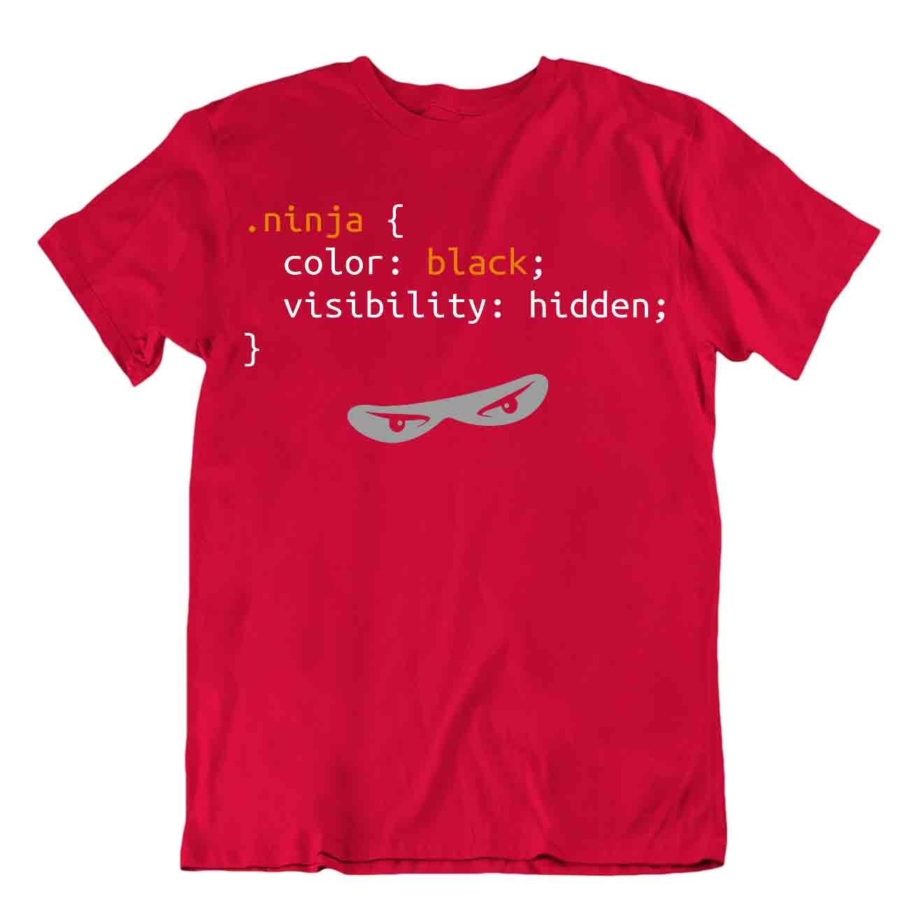 Ninja Language Code Tshirt Programmer Tee Funny Shirt Cute Gift - Picture 7 of 8