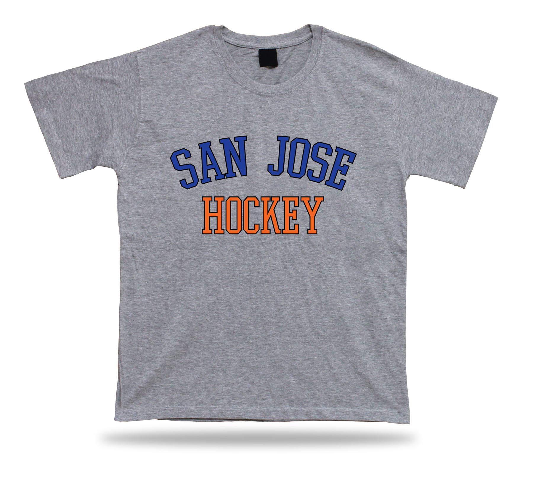 SAN JOSE HOCKEY t-shirt tee blue black white orange SJ USA ice apparel winter - Picture 5 of 8