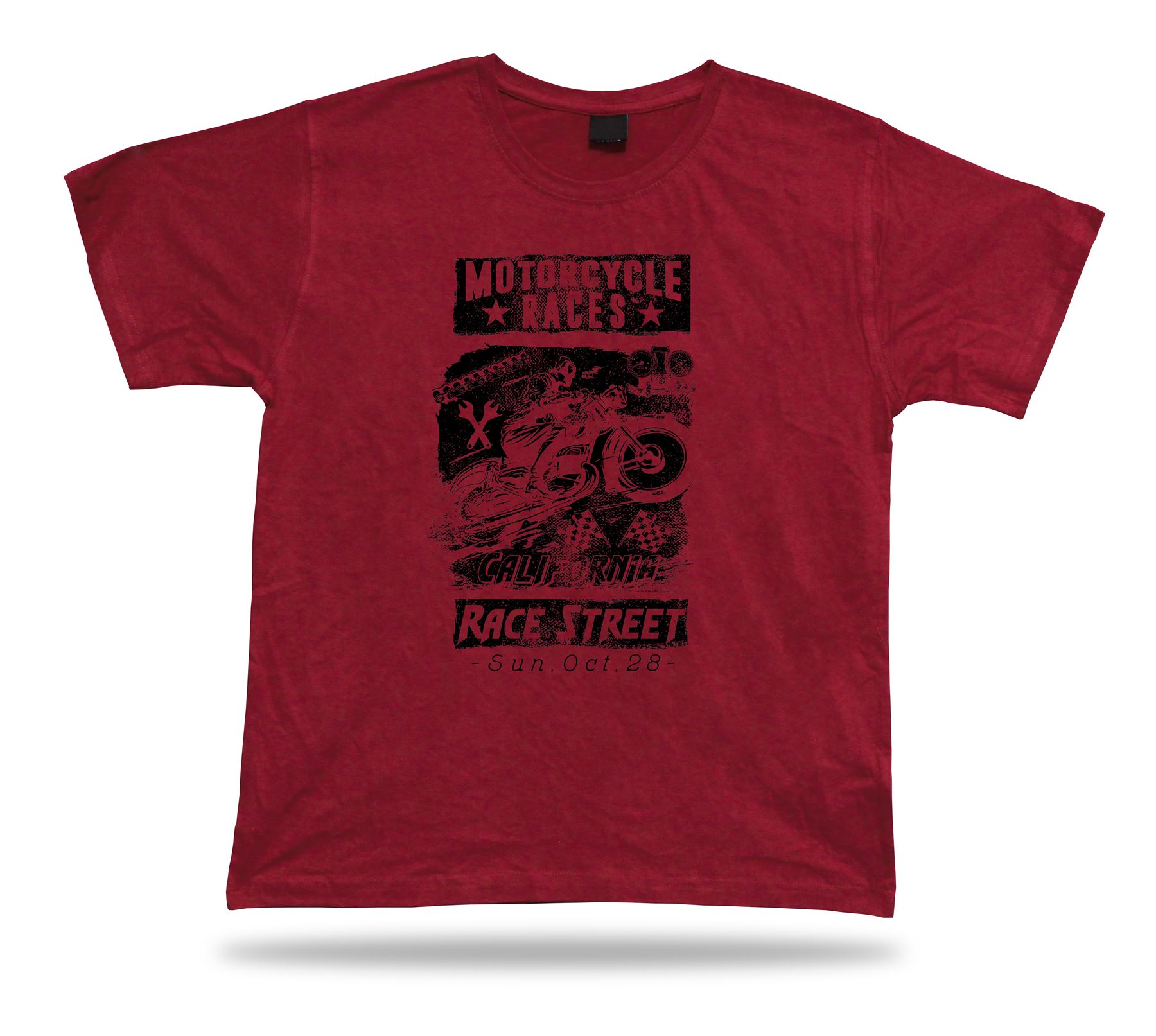 Tshirt Tee Shirt Geburtstag Geschenkidee Motorrad Straßenrennen California Sport Bike - Bild 7 von 8