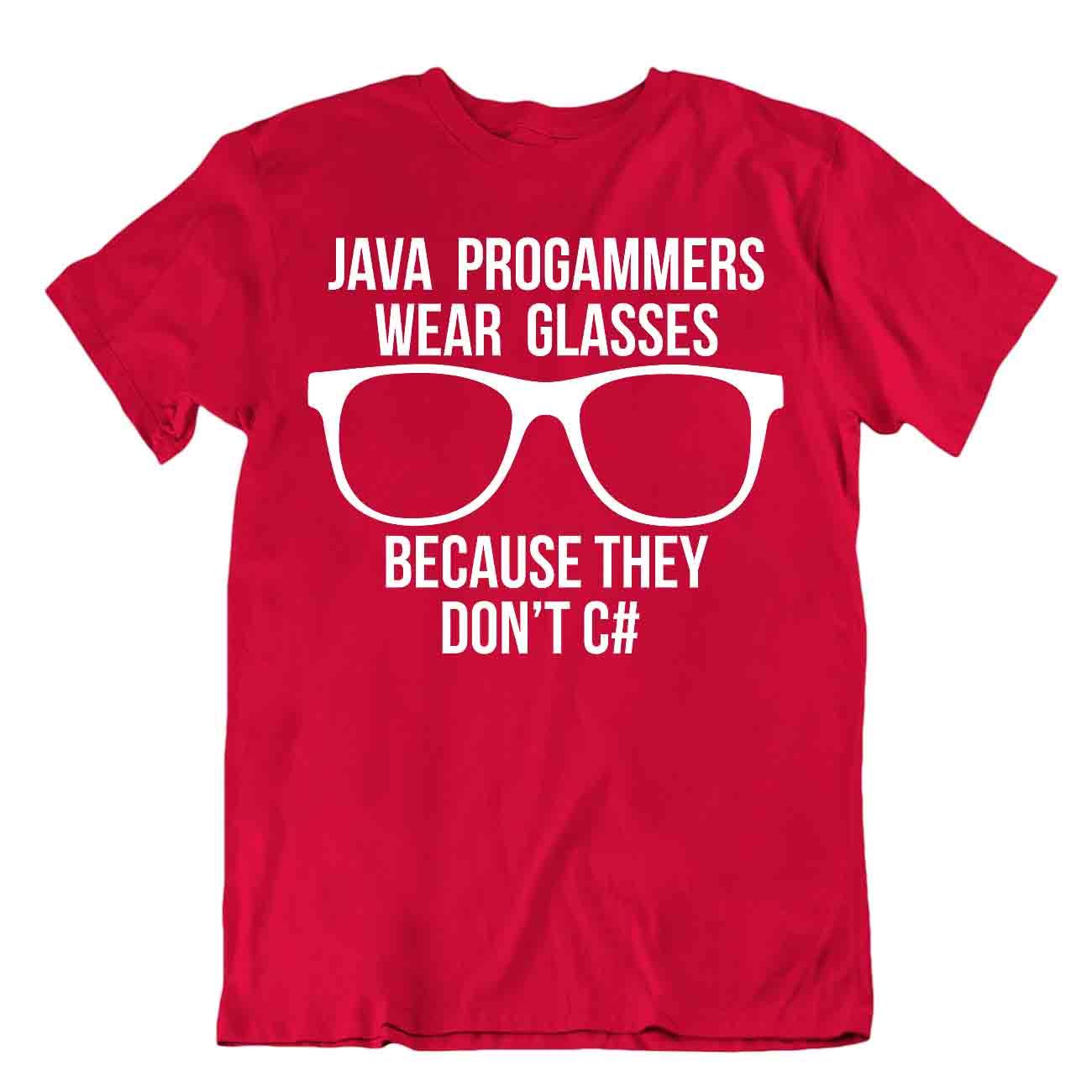 Java Progammers Tshirt Funny C# Tee Casual Smart Geek T_shirt - Picture 7 of 8