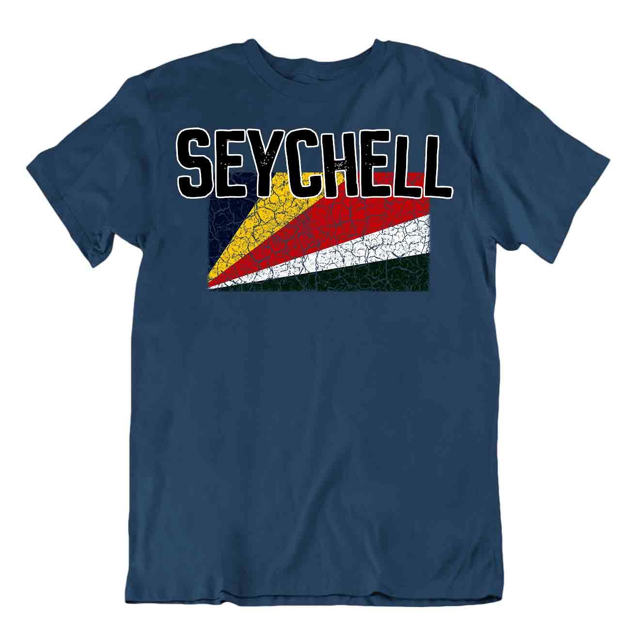 Camiseta bandera de Seychelles recuerdo viaje patriota bandera vacaciones moda blusa - Imagen 30 de 43