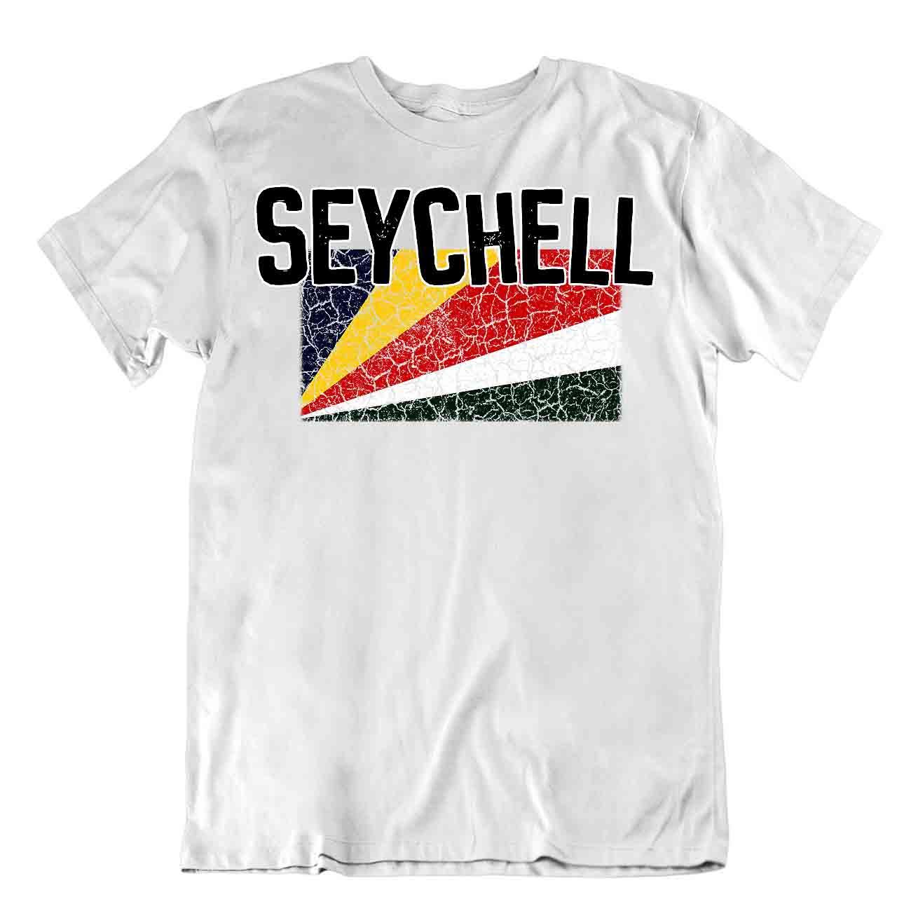 Camiseta bandera de Seychelles recuerdo viaje patriota bandera vacaciones moda blusa - Imagen 39 de 43