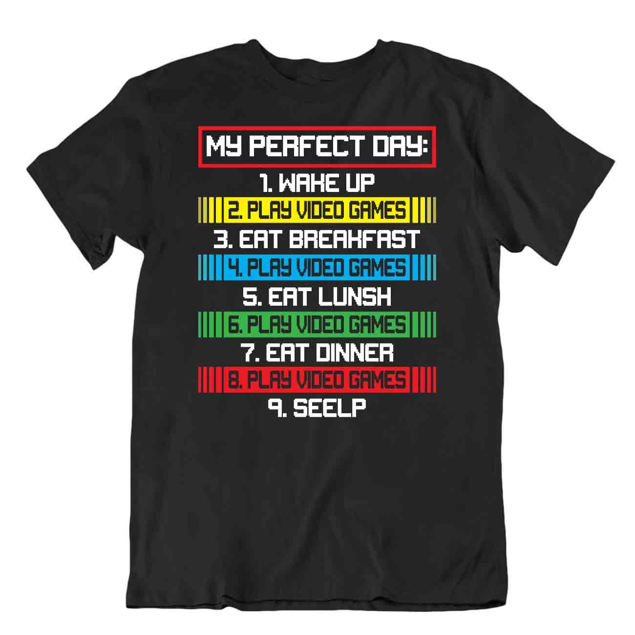 Camiseta Gamer Perfect Day Novedad Ciencia Camiseta Juego - Imagen 2 de 8