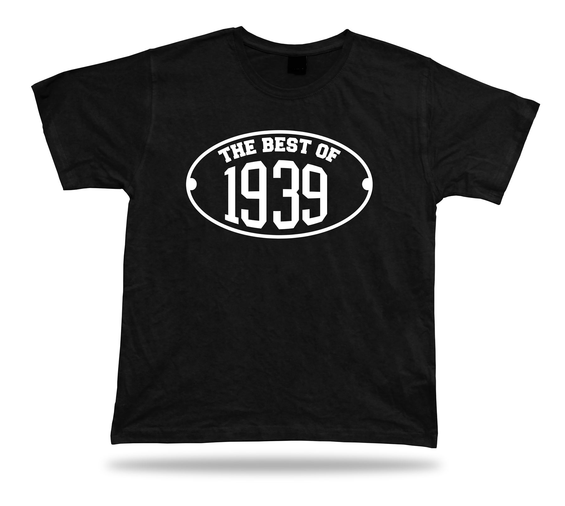 T-shirt tee Le meilleur de 1939 heureux cadeau d'anniversaire présenter unisexe - Imagen 2 de 8
