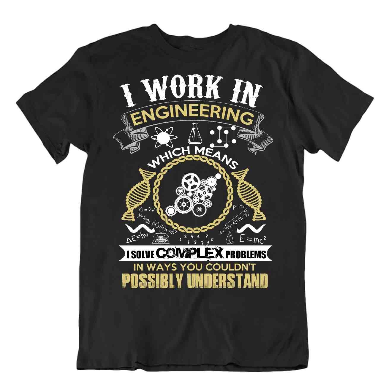 T-Shirt Engineering Awesome Retro Retro Lehrer Witz - Bild 2 von 8
