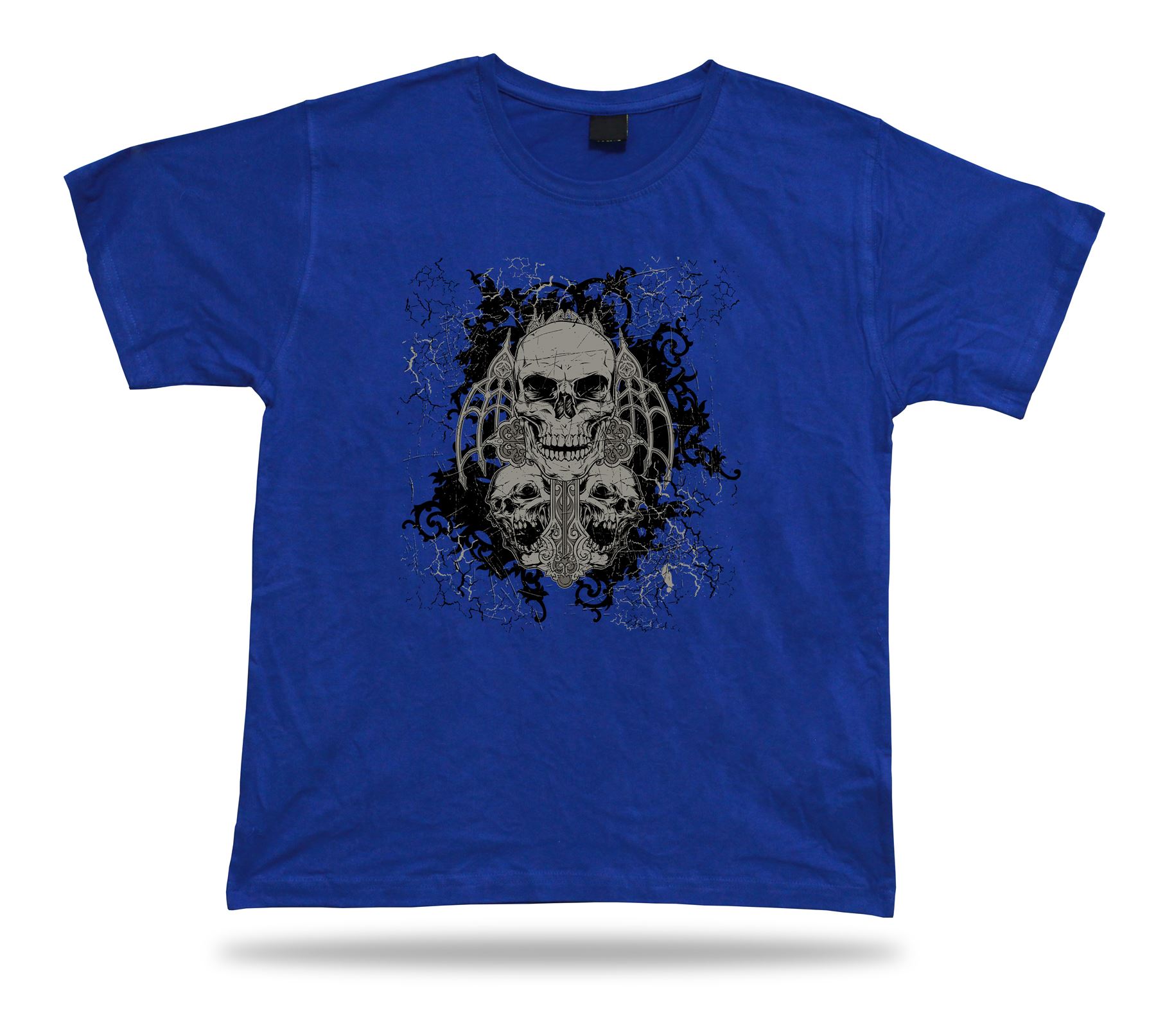 Tshirt Tee Shirt Birthday Gift Idea No Faith Skull Death Gothic Creepy Weird - Picture 3 of 8